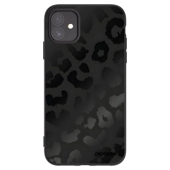 Picasee husă neagră din silicon pentru Apple iPhone 11 - Midnight Leopard