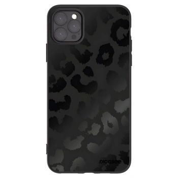 Picasee husă neagră din silicon pentru Apple iPhone 11 Pro Max - Midnight Leopard