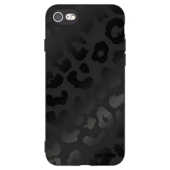 Picasee husă neagră din silicon pentru Apple iPhone SE 2020 - Midnight Leopard