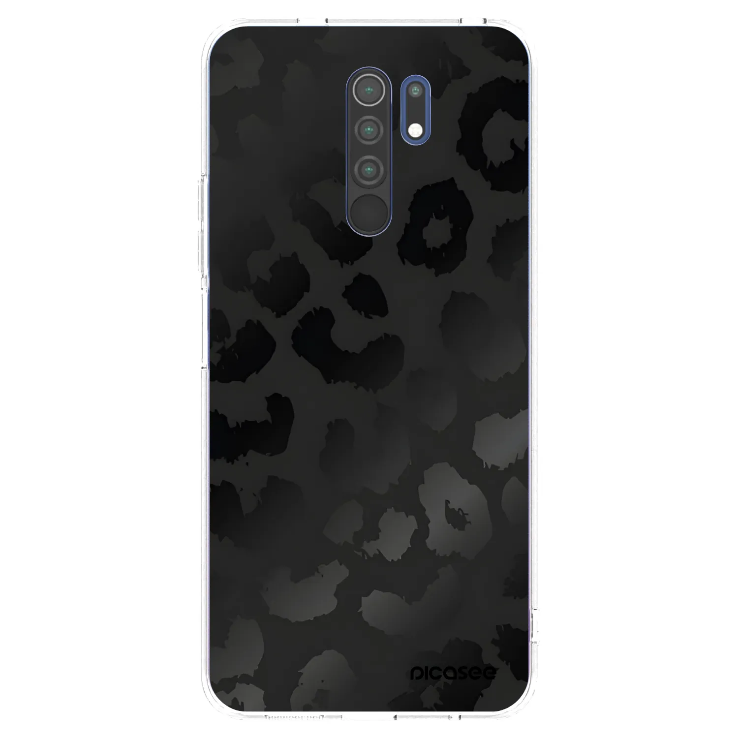 Picasee husă transparentă din silicon pentru Xiaomi Redmi 9 - Midnight Leopard