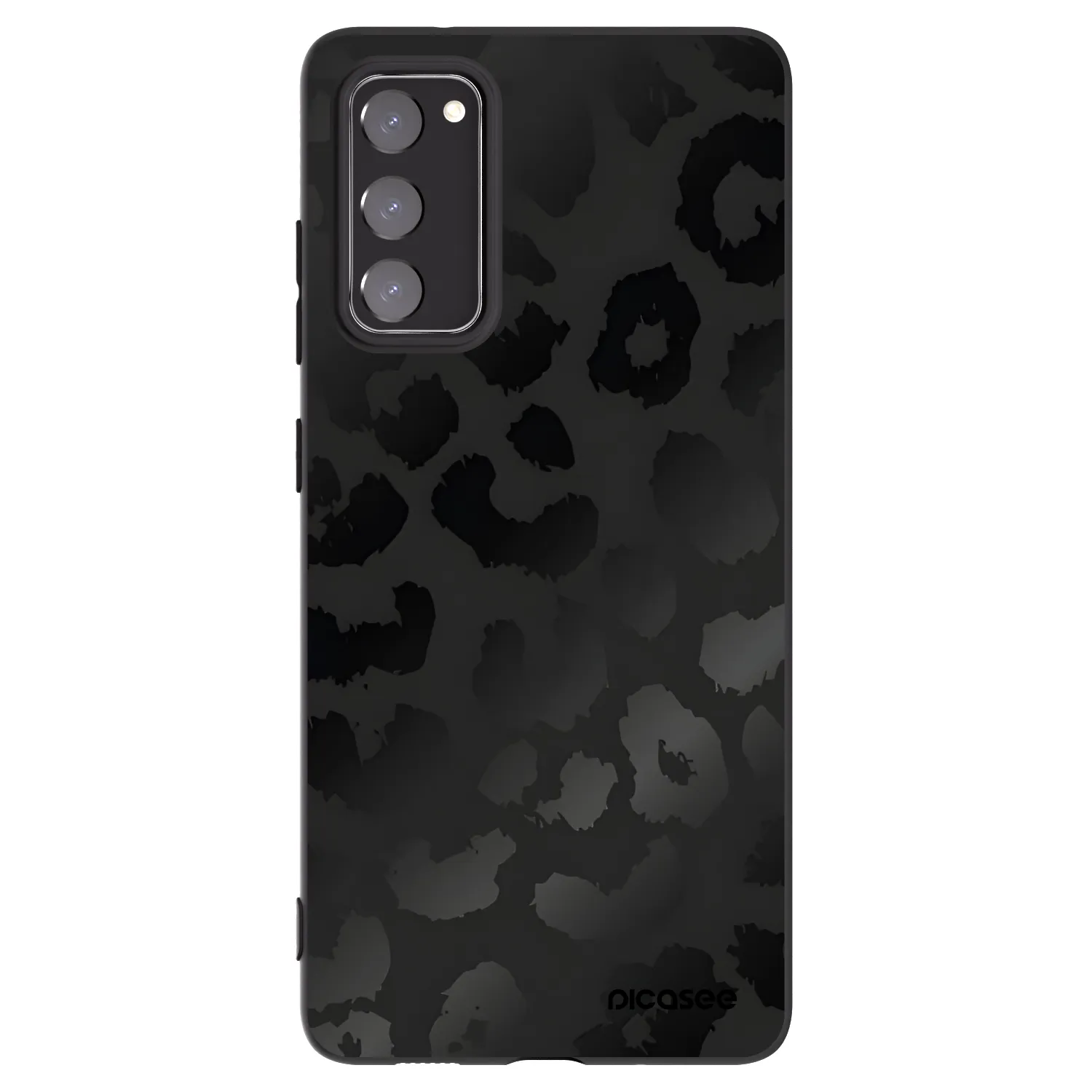 Picasee husă neagră din silicon pentru Samsung Galaxy S20 FE - Midnight Leopard