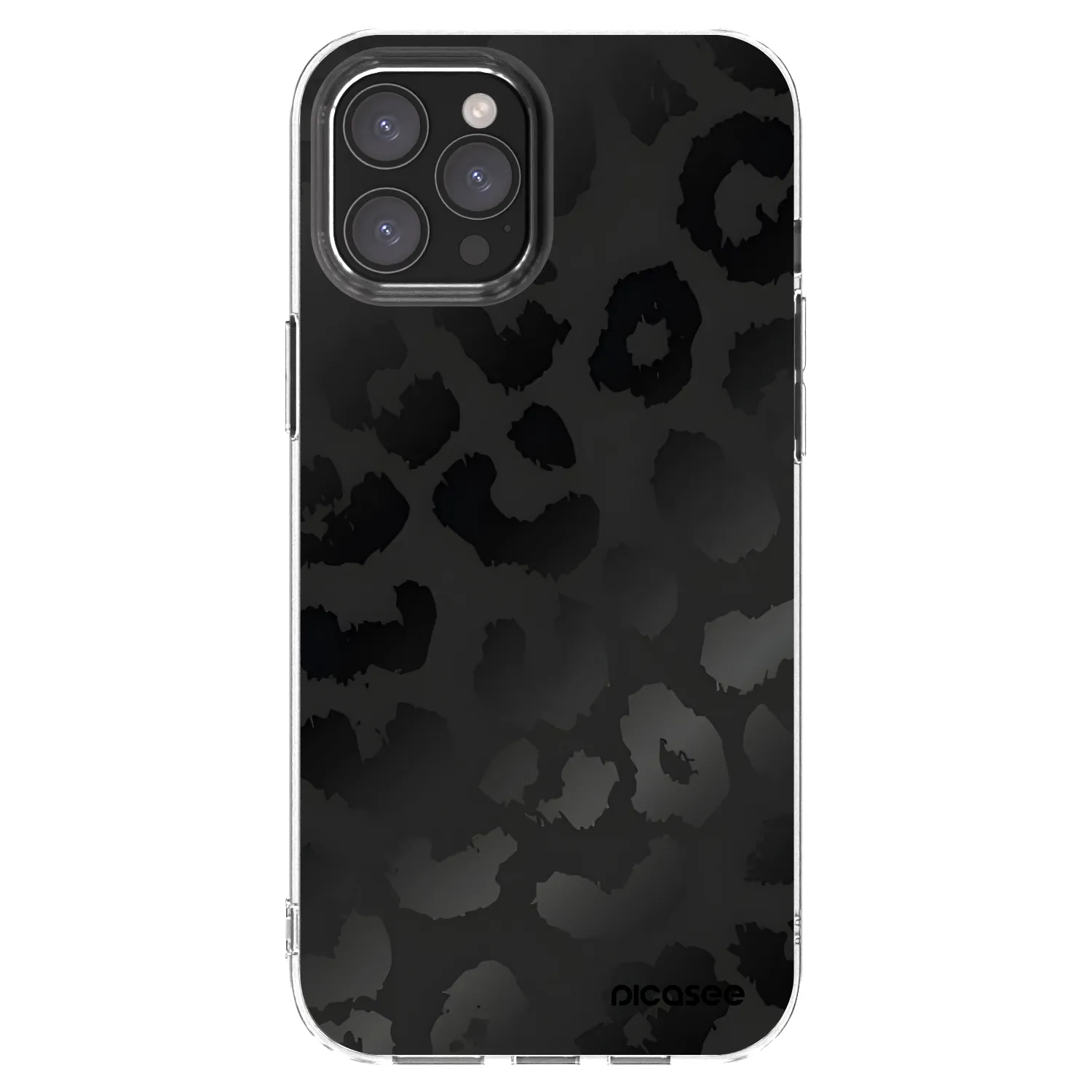 Picasee husă transparentă din silicon pentru Apple iPhone 12 Pro Max - Midnight Leopard