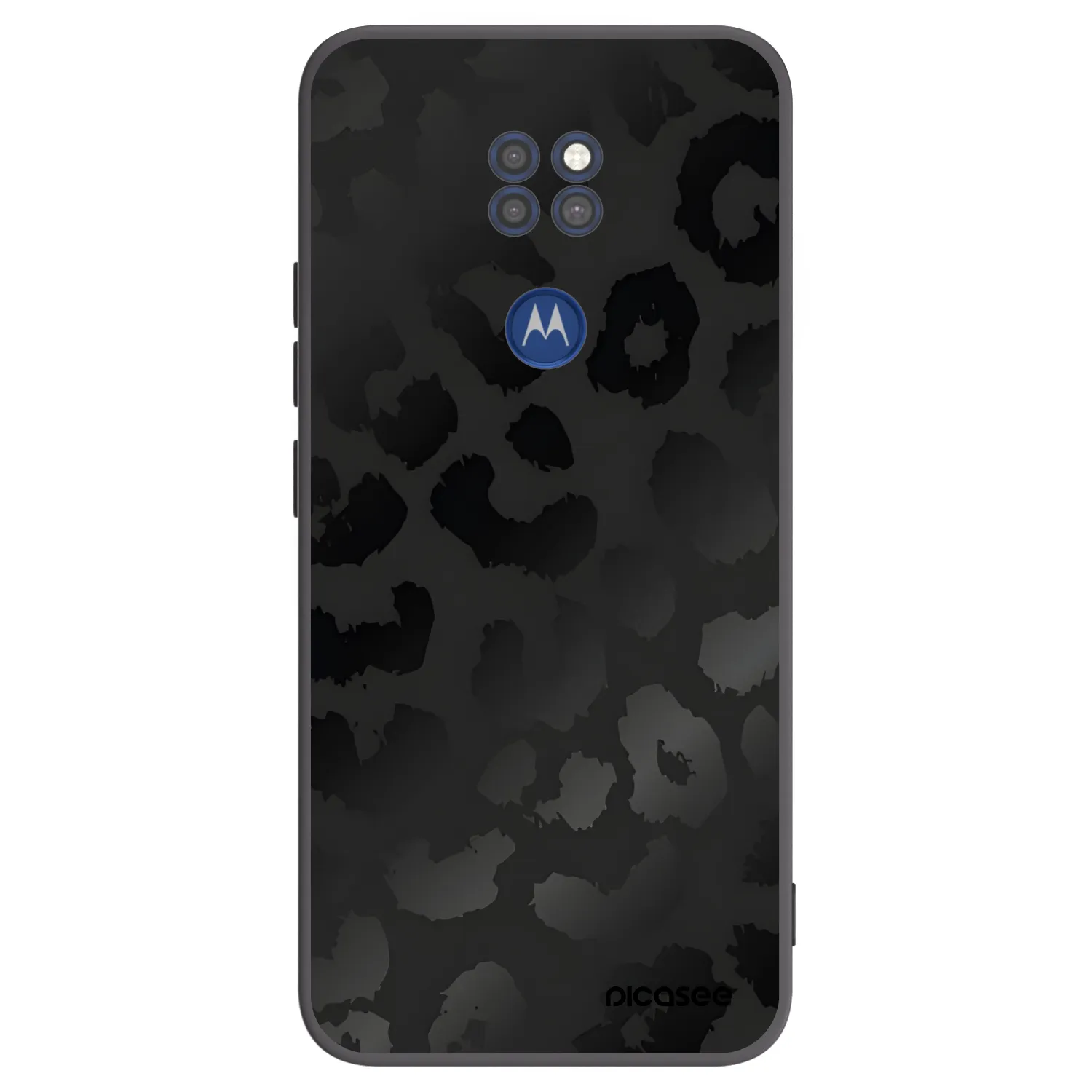 Picasee husă neagră din silicon pentru Motorola Moto G9 Play - Midnight Leopard