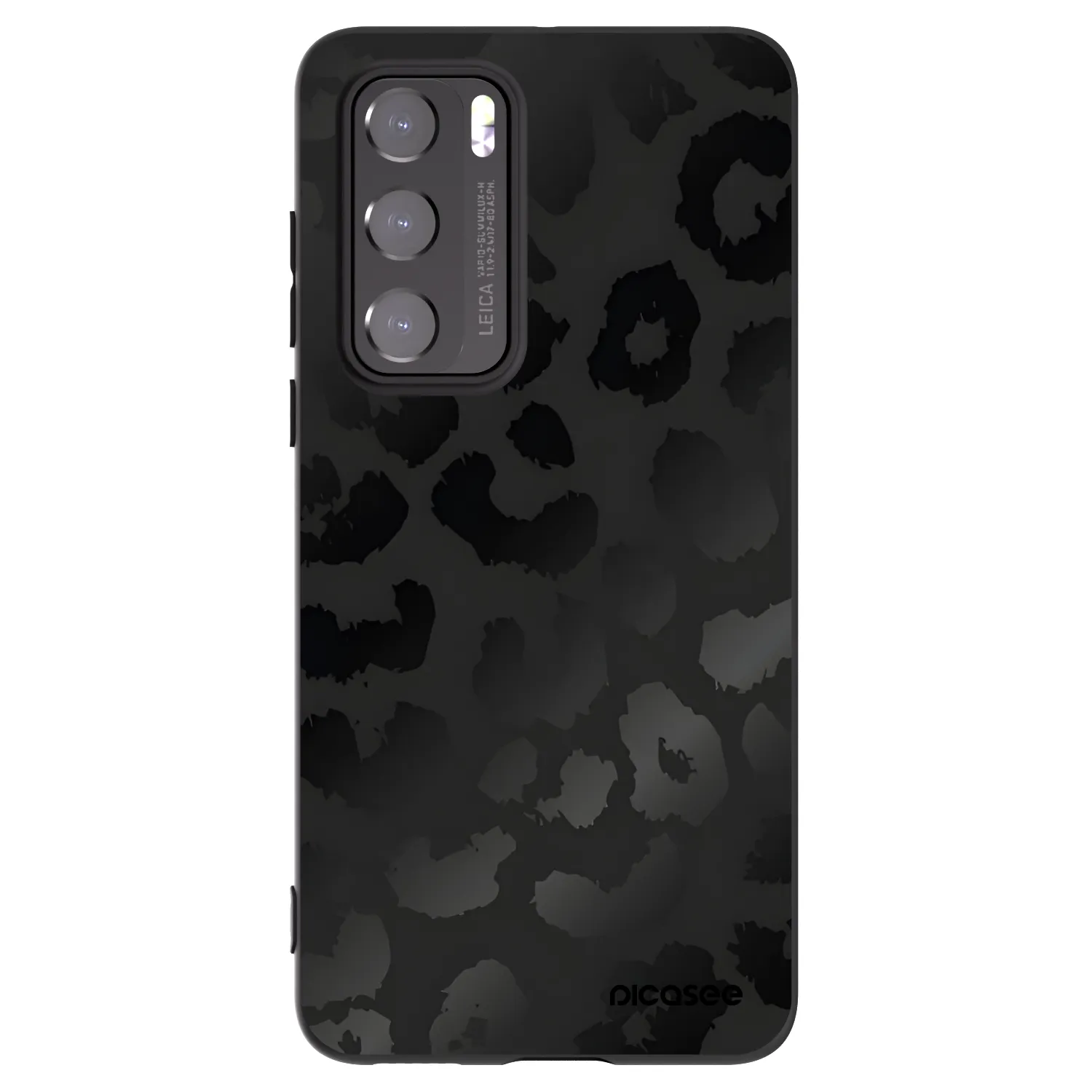 Picasee husă neagră din silicon pentru Huawei P40 - Midnight Leopard