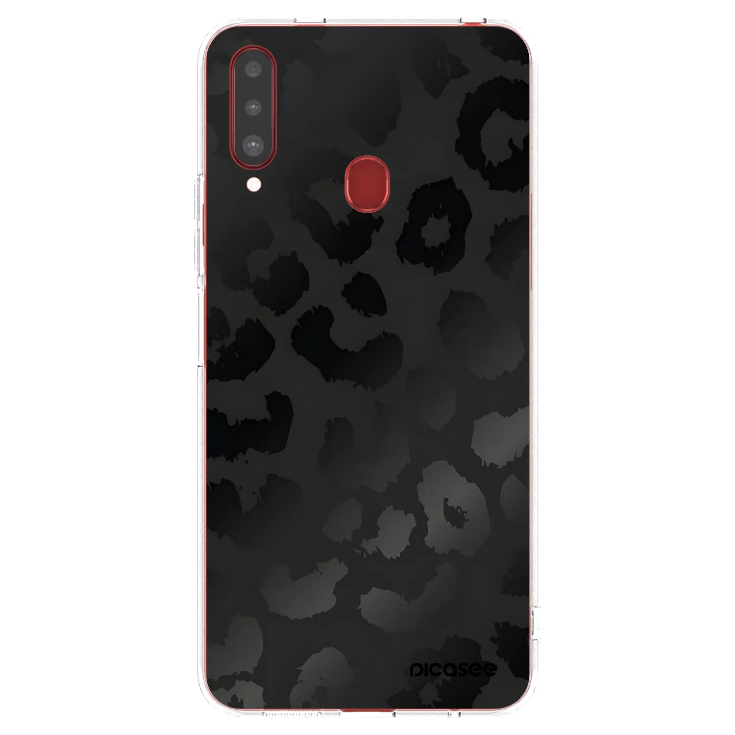 Picasee husă transparentă din silicon pentru Samsung Galaxy A20s - Midnight Leopard