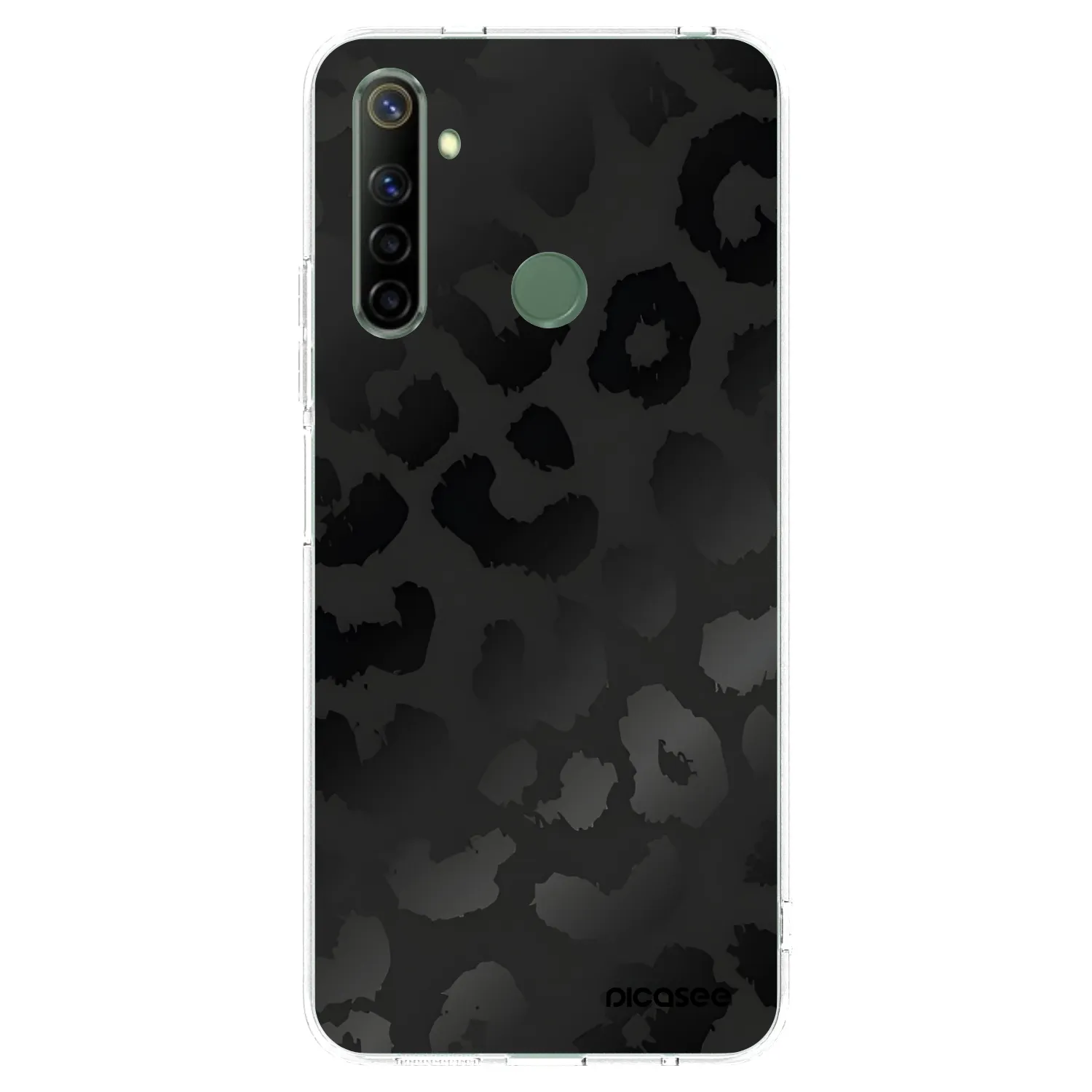 Picasee husă transparentă din silicon pentru Realme 6i - Midnight Leopard