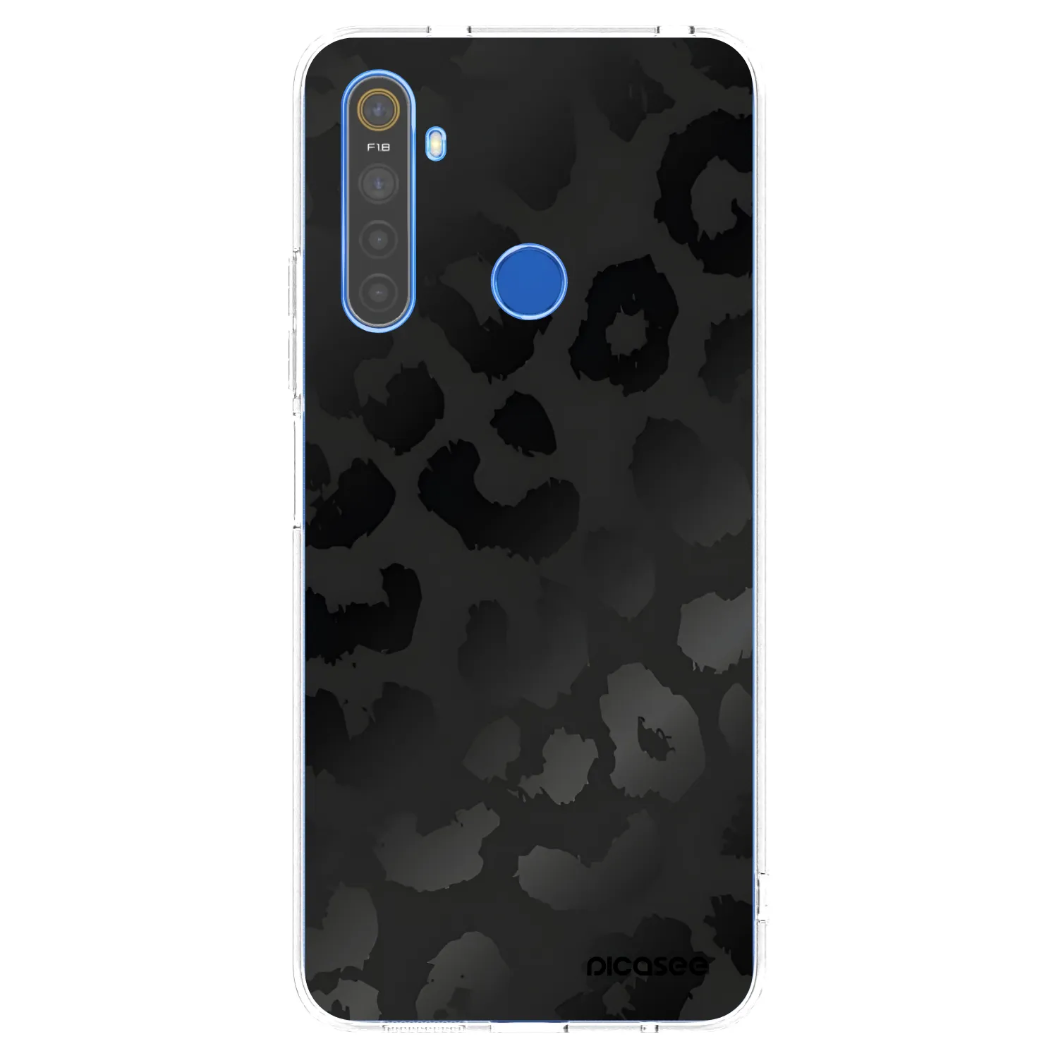 Picasee husă transparentă din silicon pentru Realme 5 - Midnight Leopard