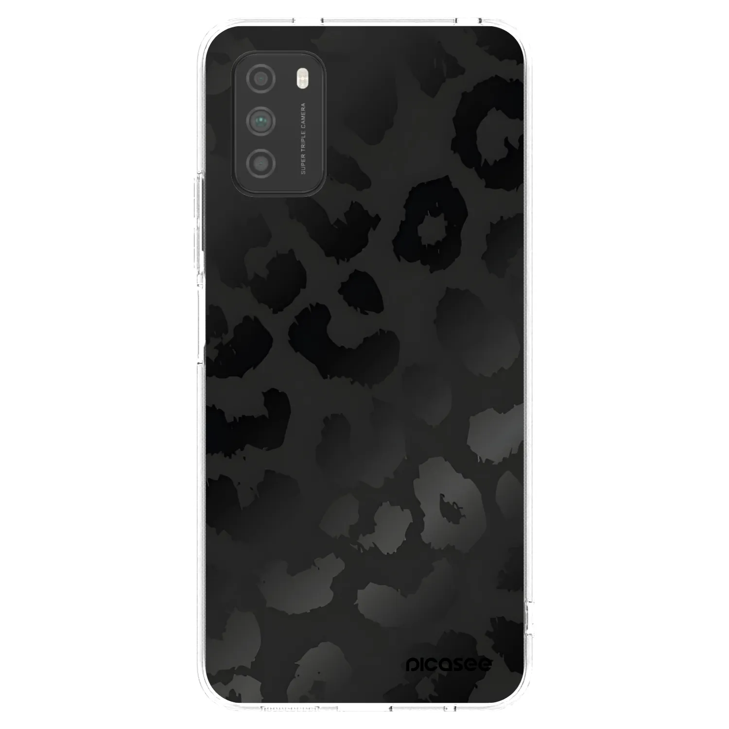 Picasee husă transparentă din silicon pentru Xiaomi Poco M3 - Midnight Leopard