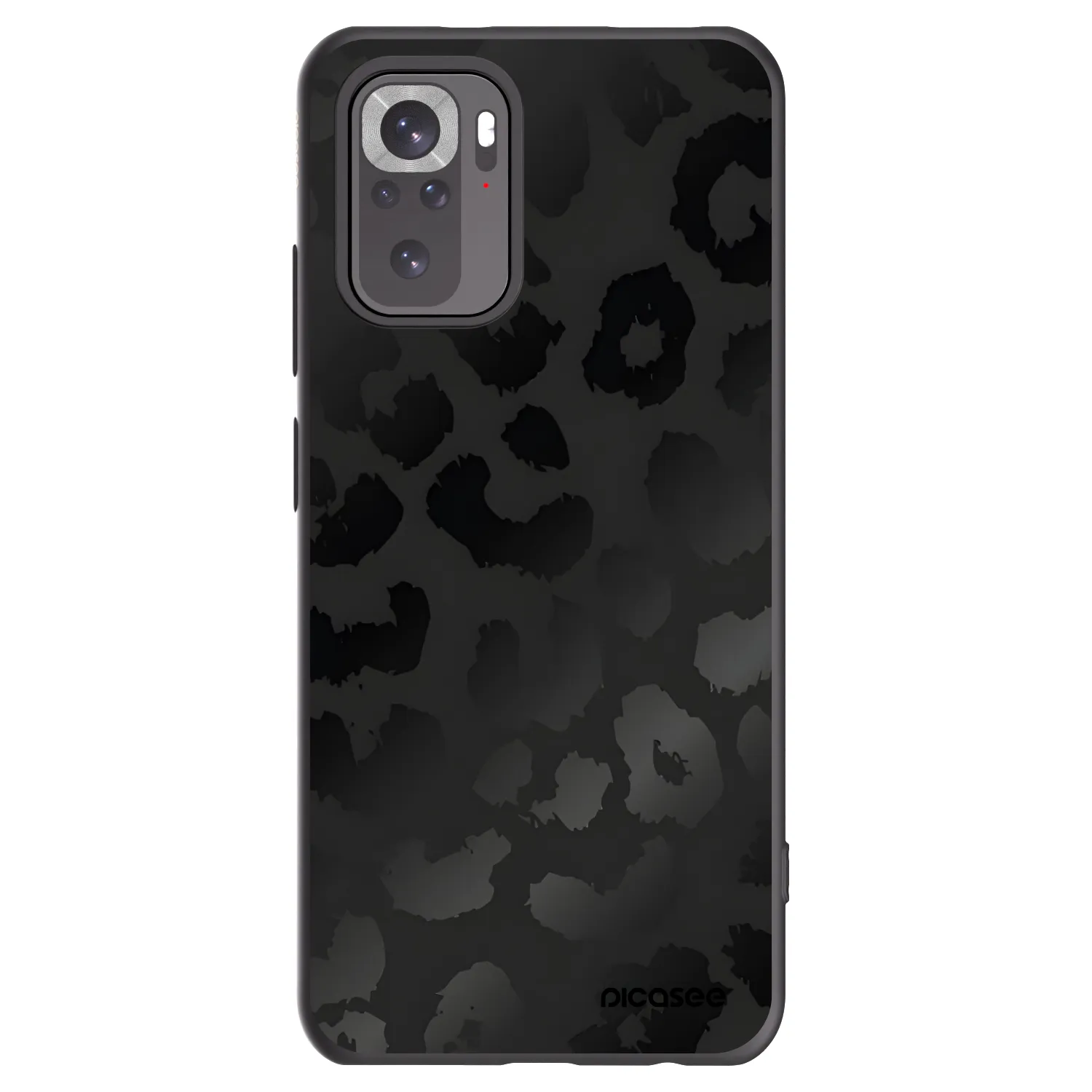 Picasee husă neagră din silicon pentru Xiaomi Redmi Note 10S - Midnight Leopard