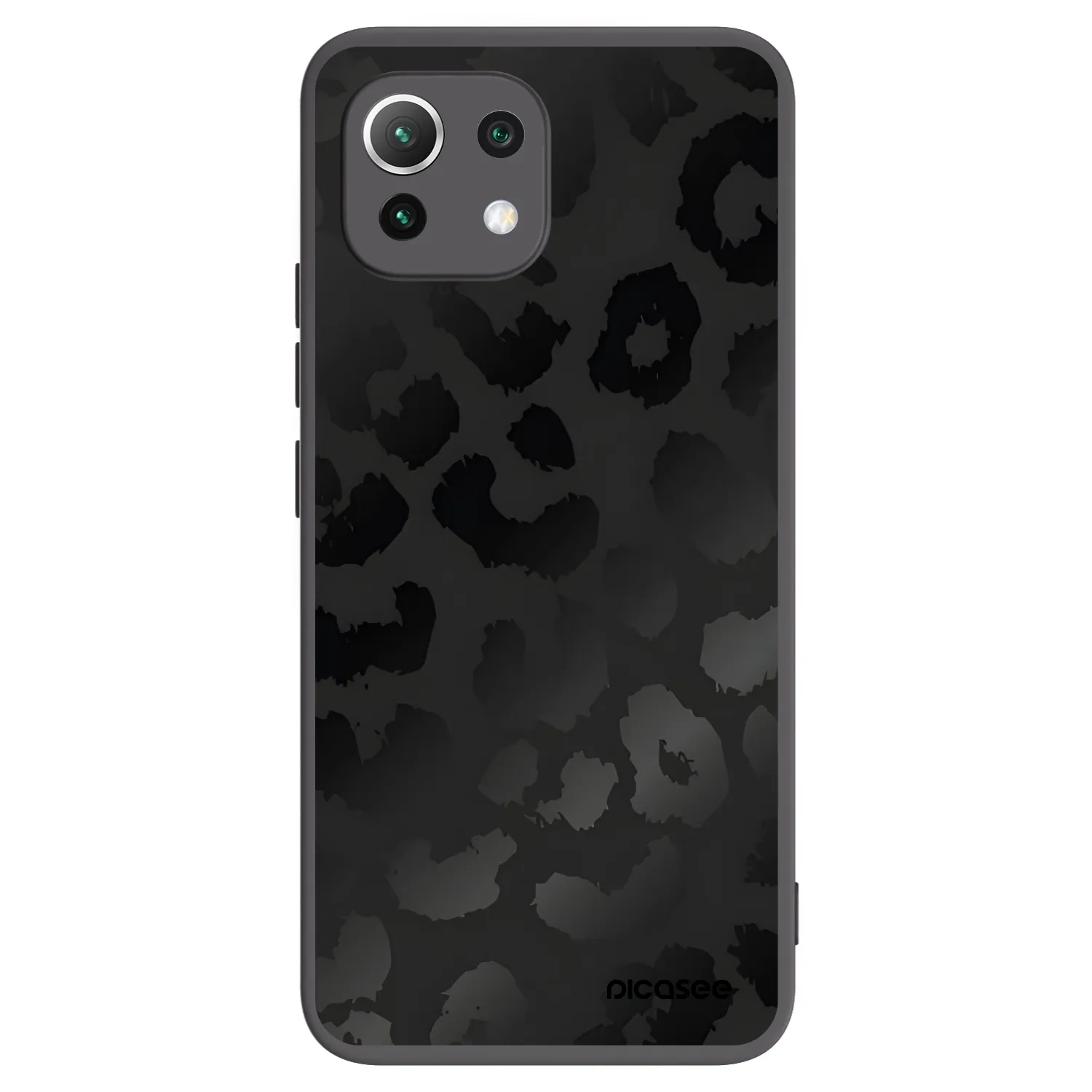 Picasee husă neagră din silicon pentru Xiaomi Mi 11 Lite - Midnight Leopard