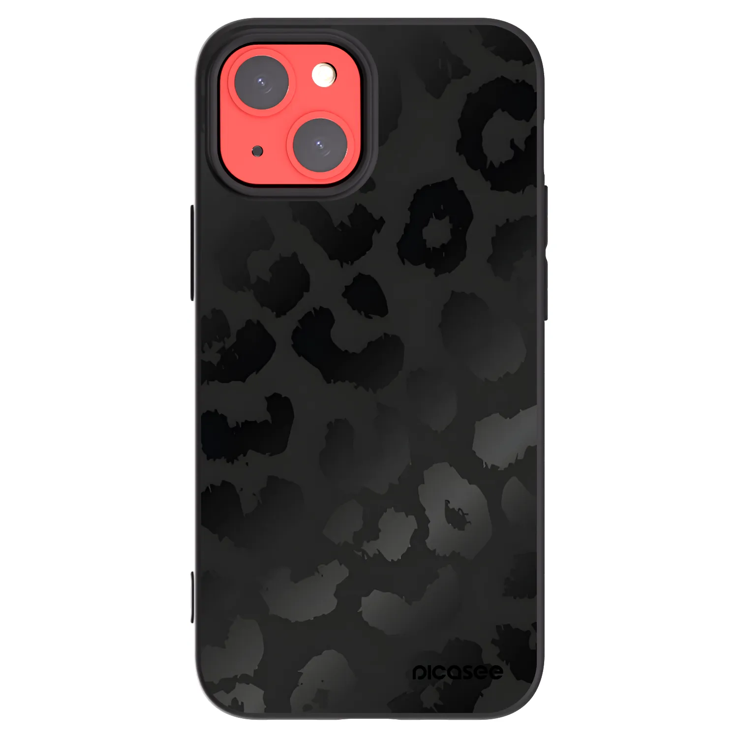 Picasee husă neagră din silicon pentru Apple iPhone 13 mini - Midnight Leopard