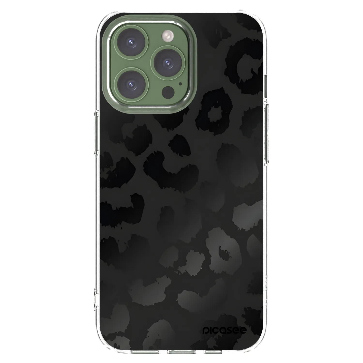 Picasee husă transparentă din silicon pentru Apple iPhone 13 Pro - Midnight Leopard