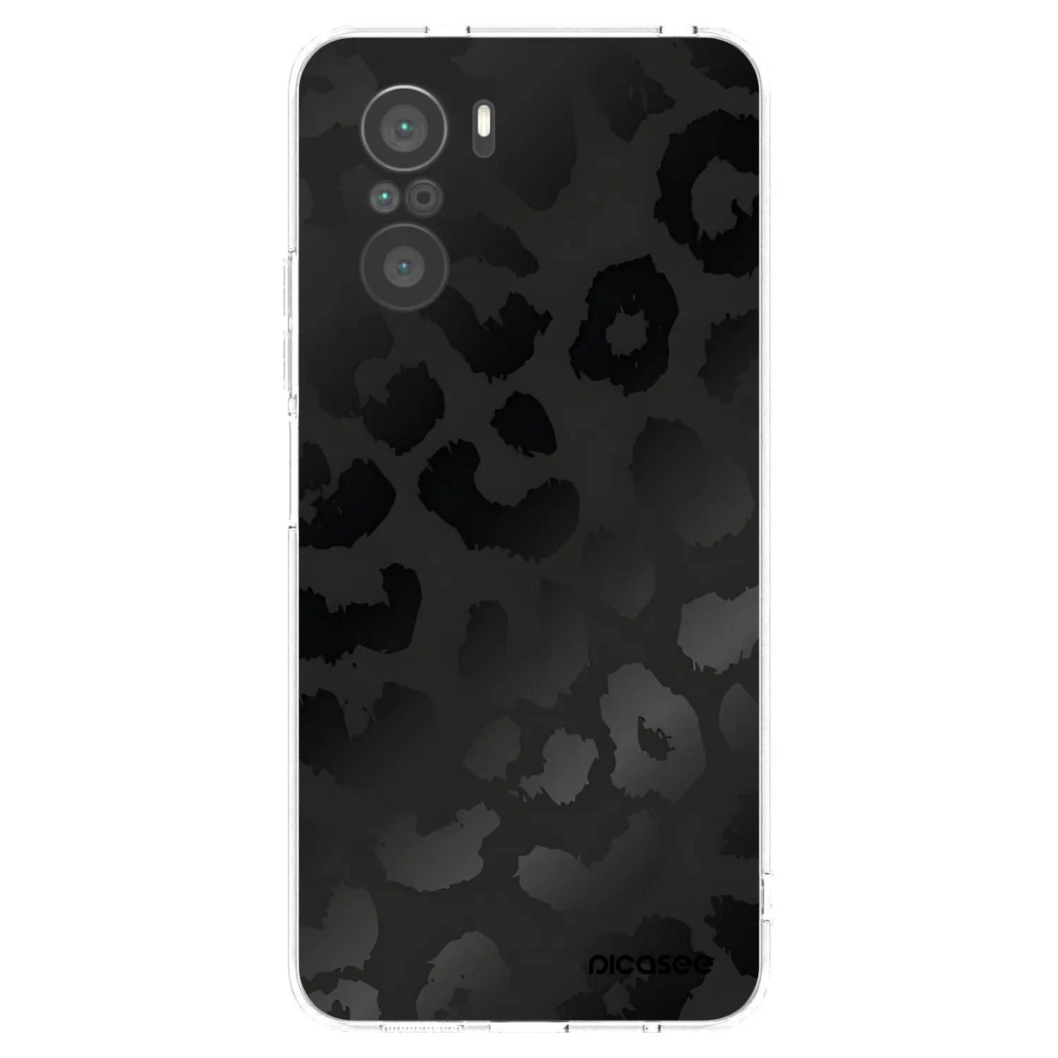 Picasee husă transparentă din silicon pentru Xiaomi Poco F3 - Midnight Leopard