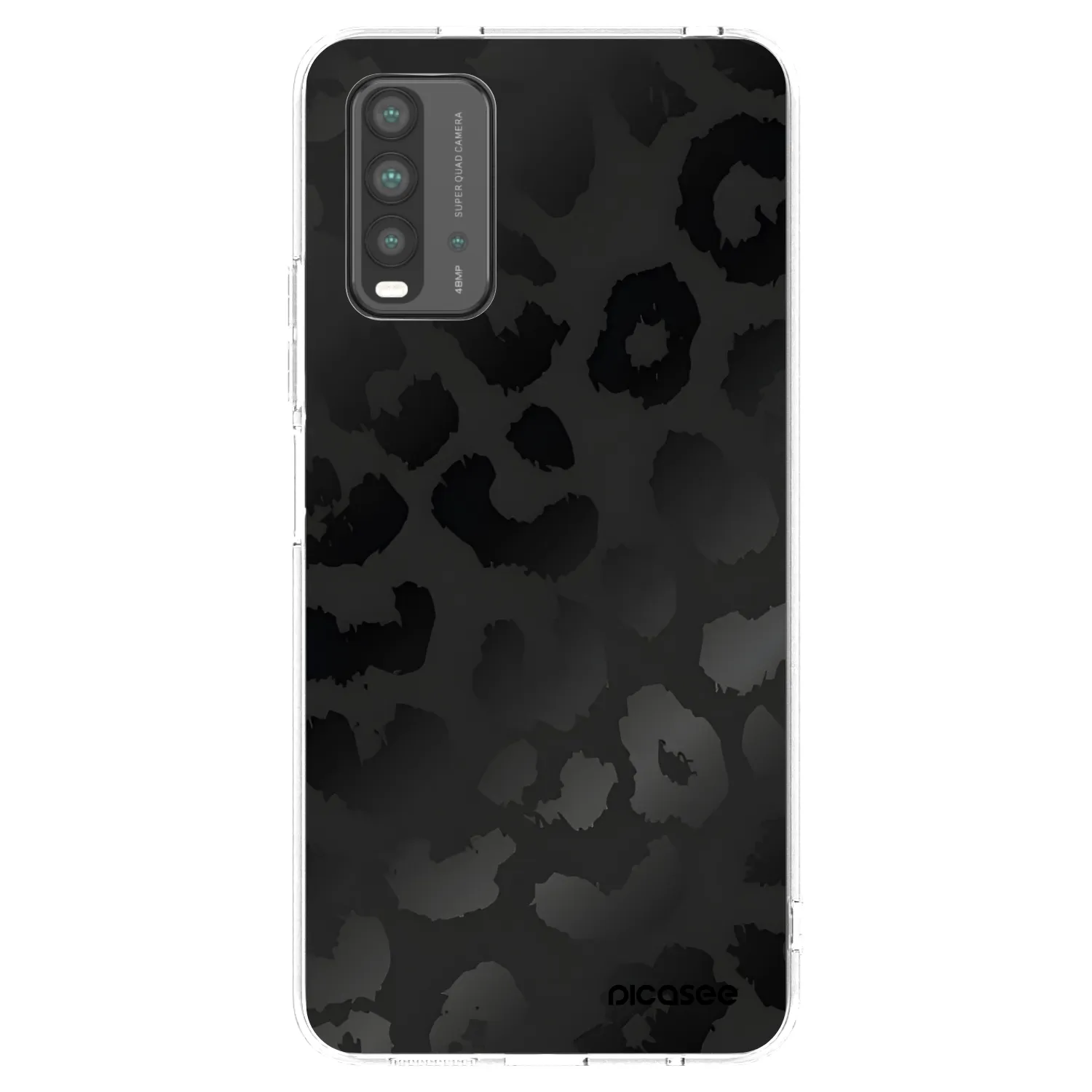 Picasee husă transparentă din silicon pentru Xiaomi Redmi 9T - Midnight Leopard
