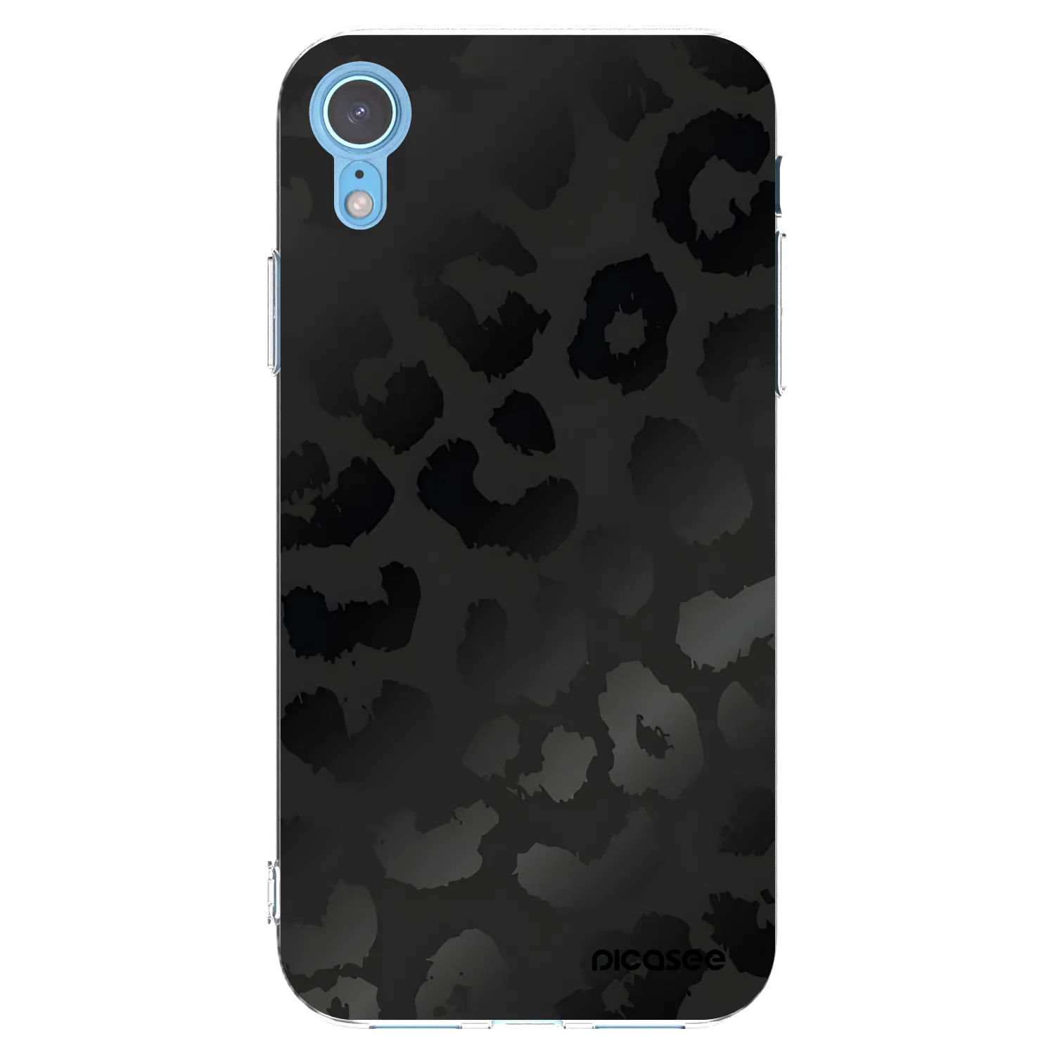 Picasee husă transparentă din silicon pentru Apple iPhone XR - Midnight Leopard