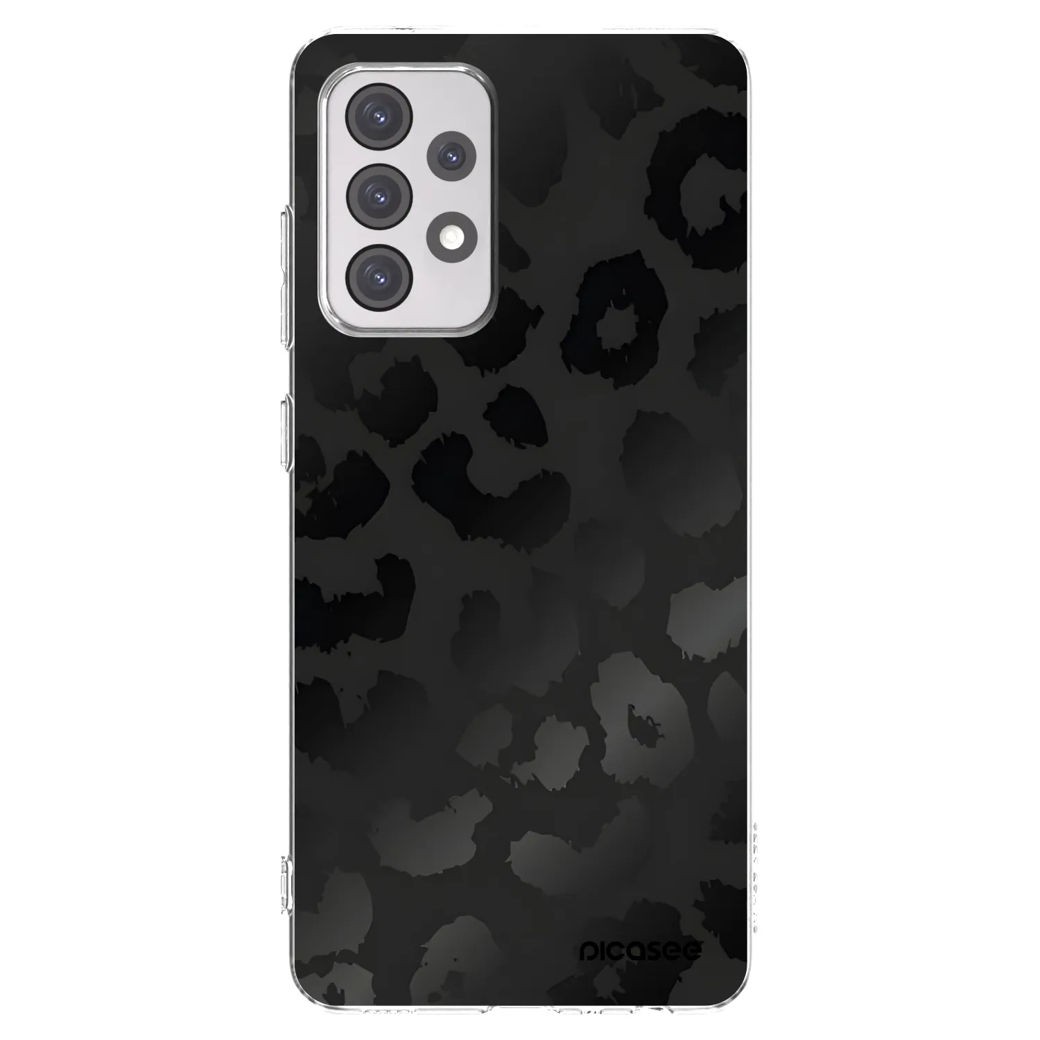Picasee husă transparentă din silicon pentru Samsung Galaxy A52s 5G A528B - Midnight Leopard