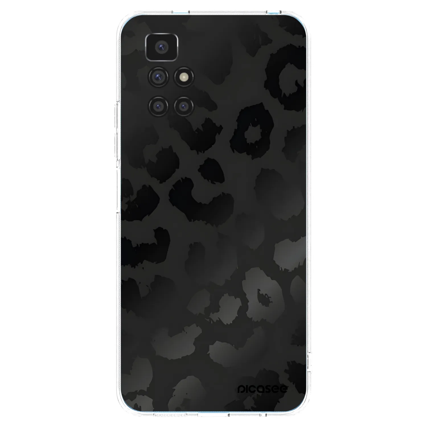 Picasee husă transparentă din silicon pentru Xiaomi Redmi 10 - Midnight Leopard