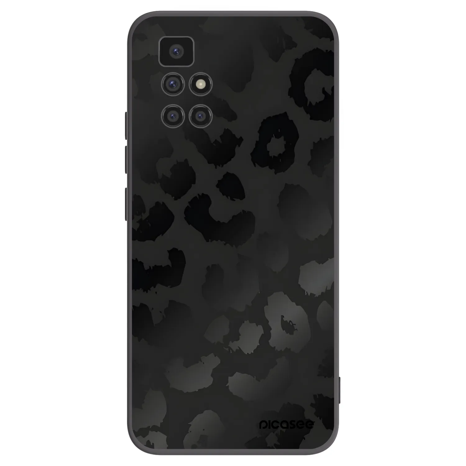 Picasee husă neagră din silicon pentru Xiaomi Redmi 10 - Midnight Leopard