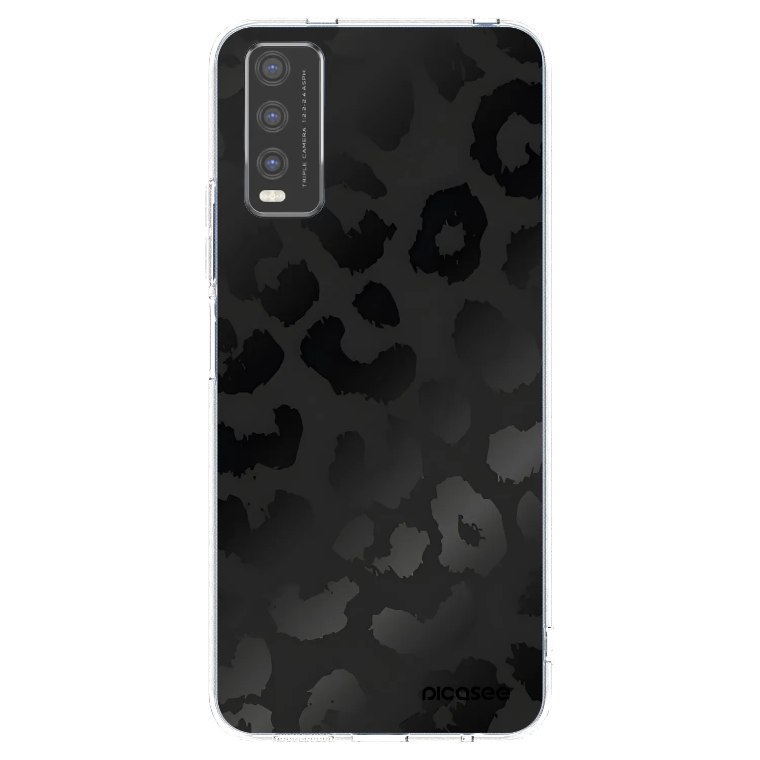 Picasee husă transparentă din silicon pentru Vivo Y20s - Midnight Leopard