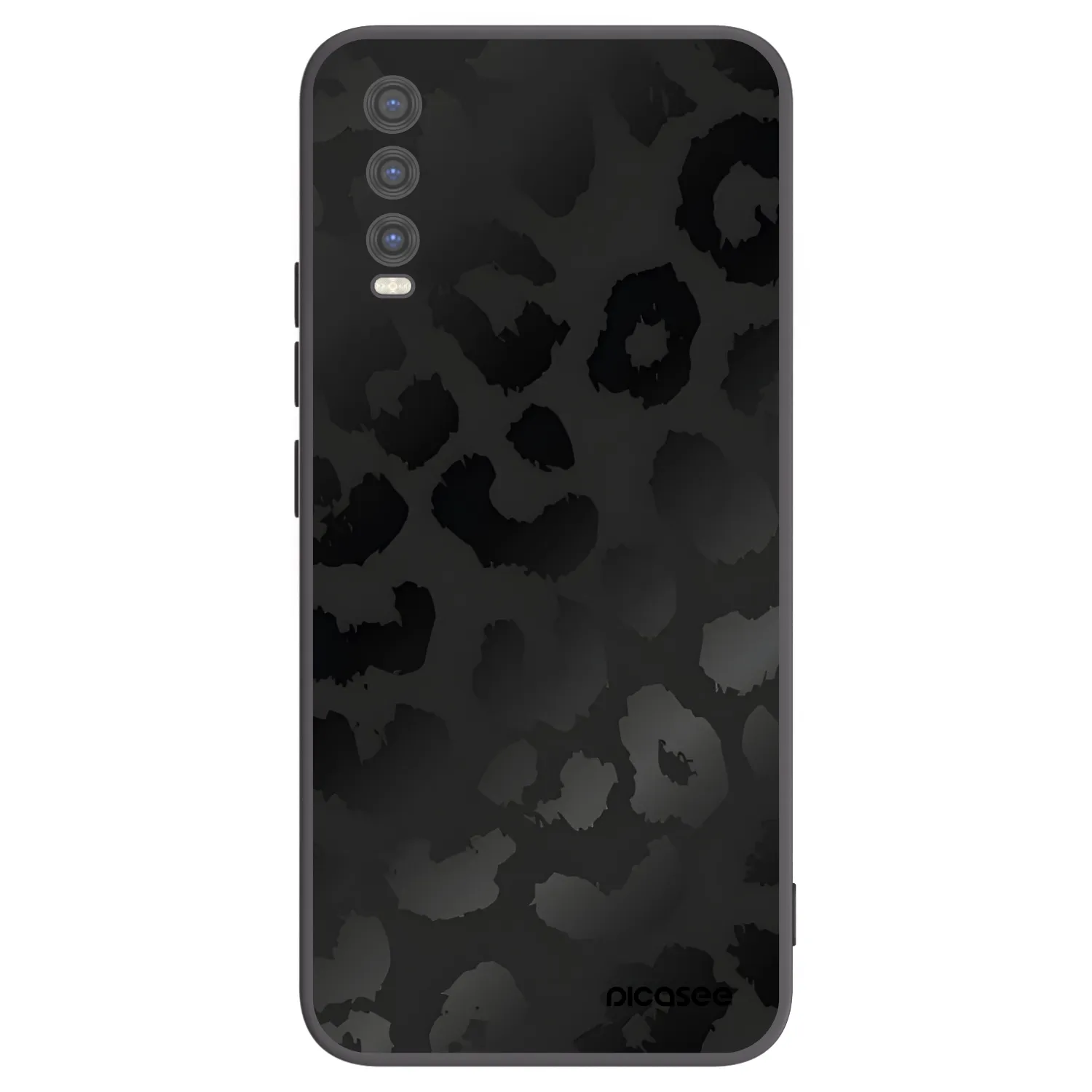 Picasee husă neagră din silicon pentru Vivo Y20s - Midnight Leopard