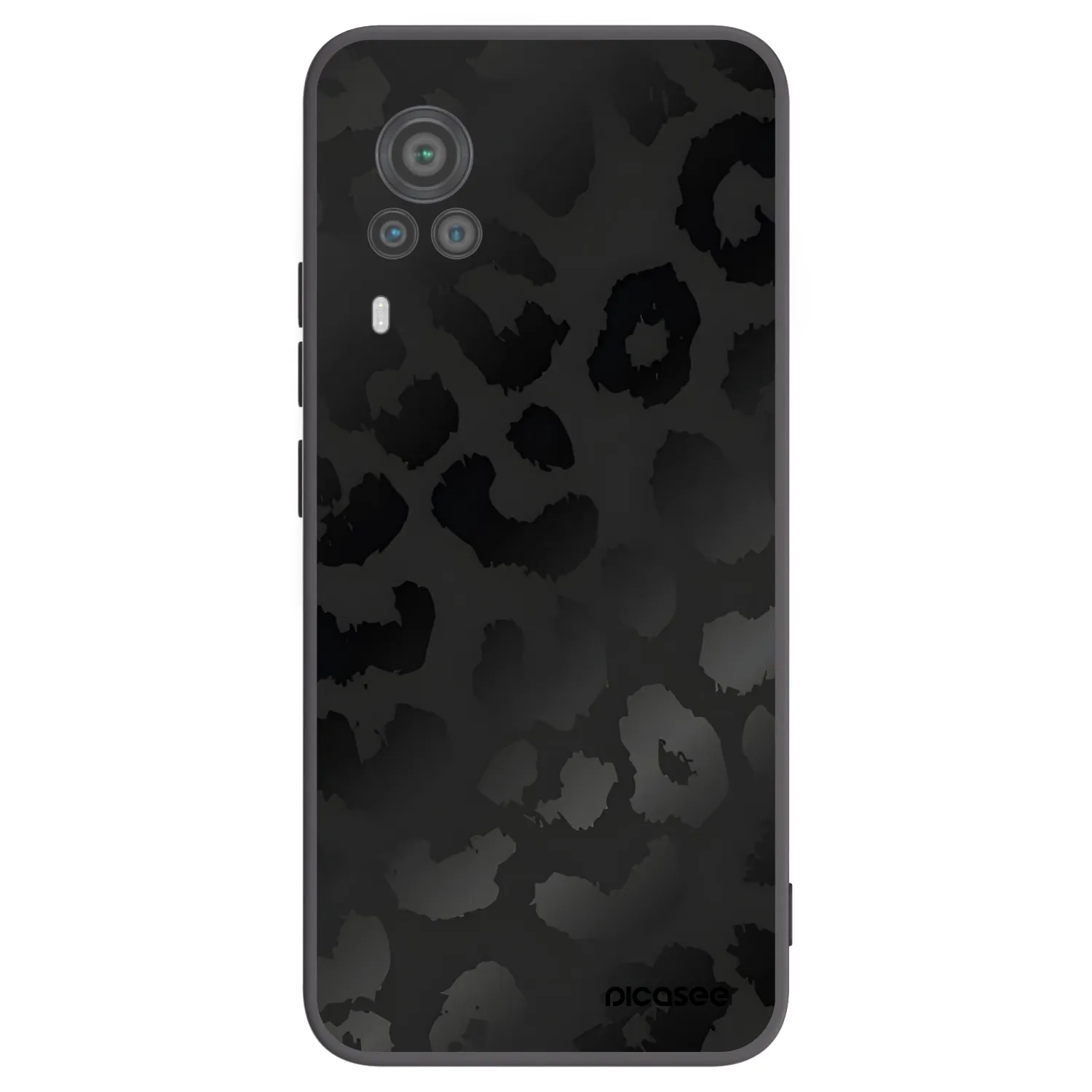 Picasee husă neagră din silicon pentru Vivo X60 Pro 5G - Midnight Leopard