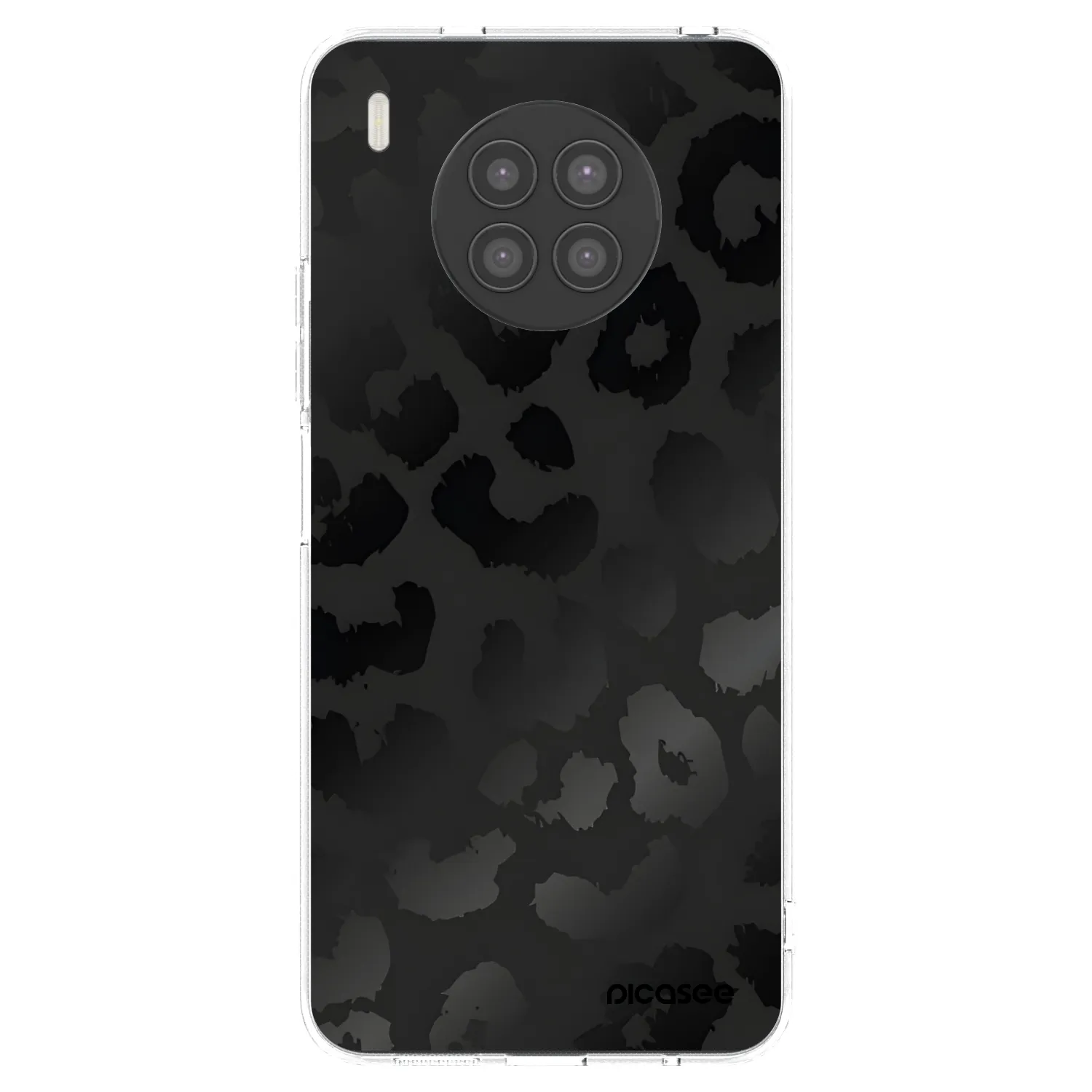 Picasee husă transparentă din silicon pentru Huawei Nova 8i - Midnight Leopard