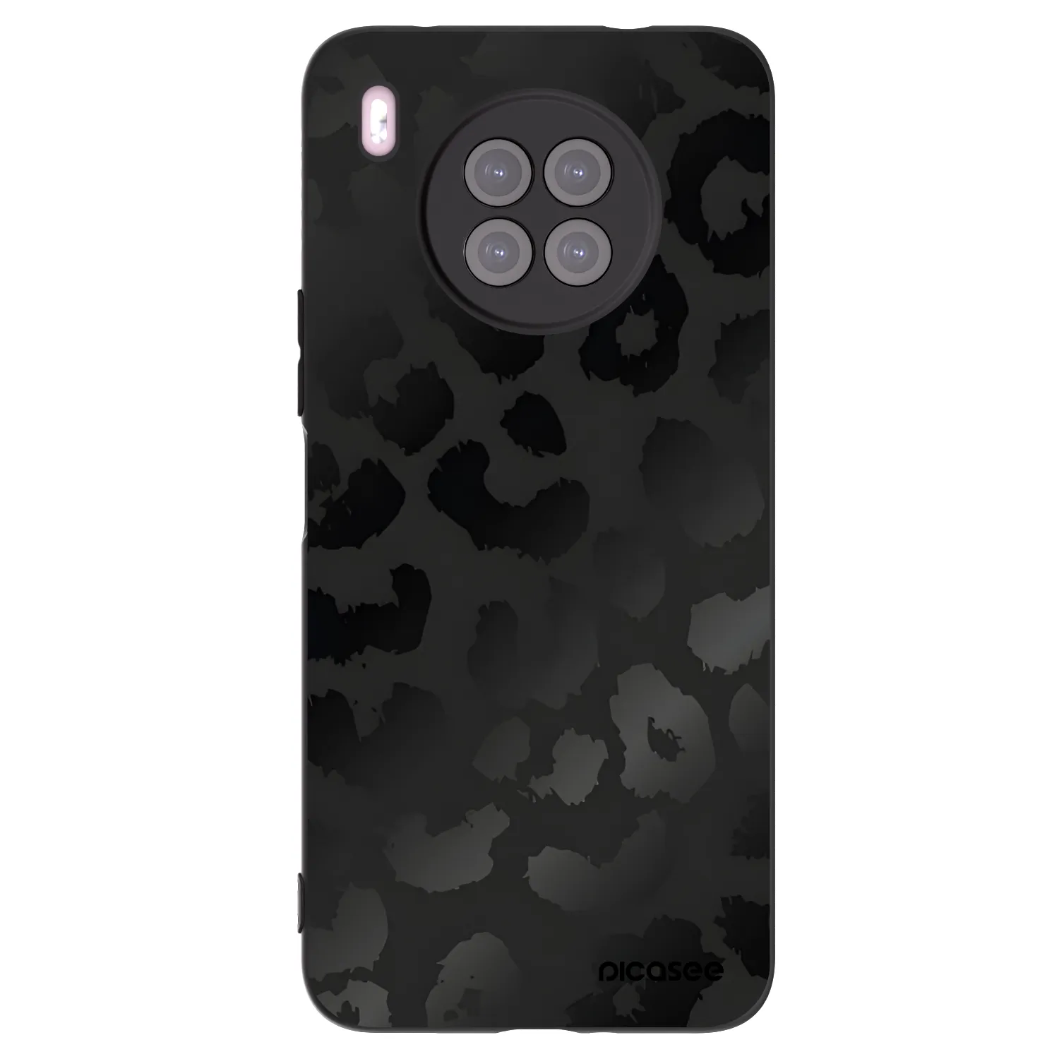 Picasee husă neagră din silicon pentru Huawei Nova 8i - Midnight Leopard