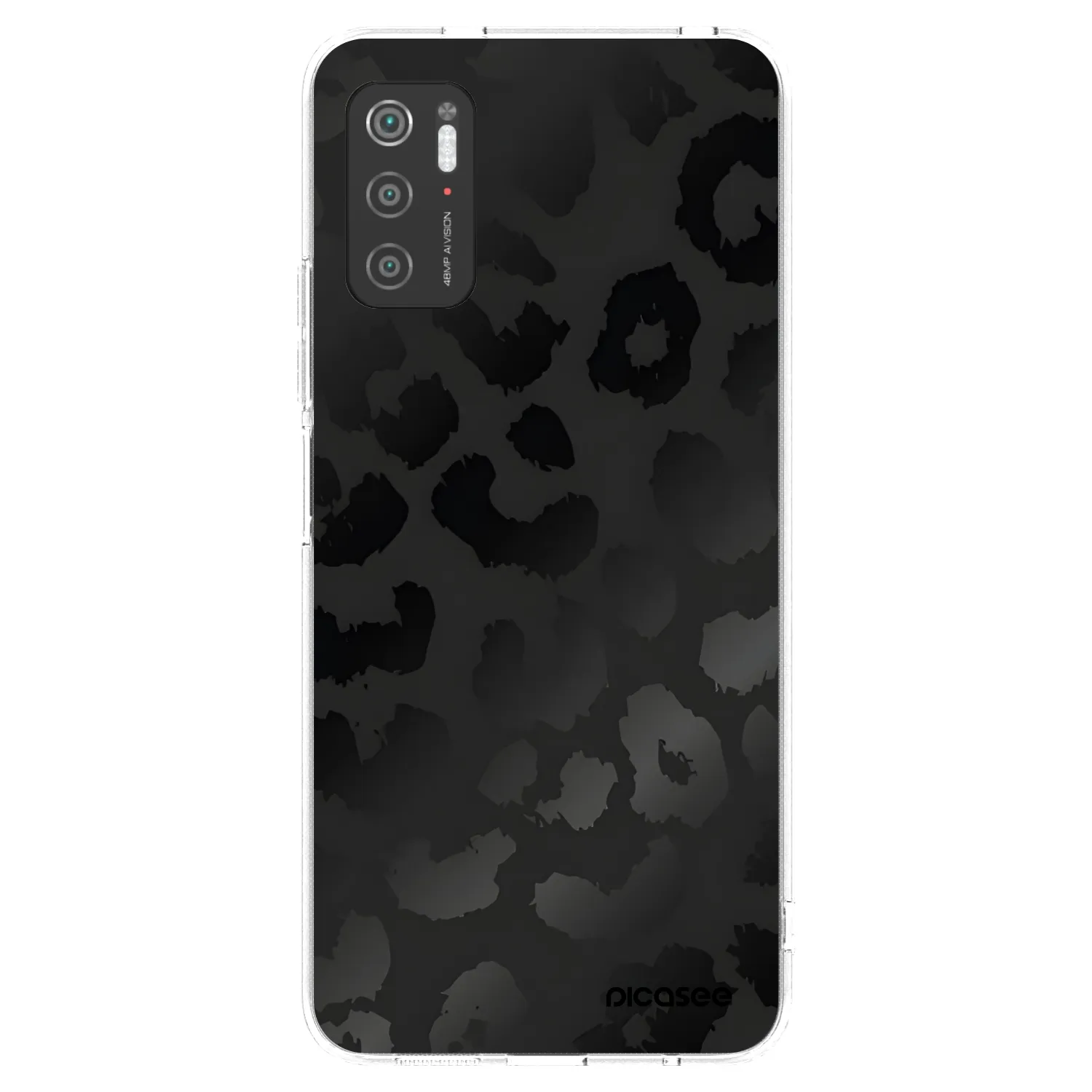 Picasee husă transparentă din silicon pentru Xiaomi Poco M3 Pro 5G - Midnight Leopard