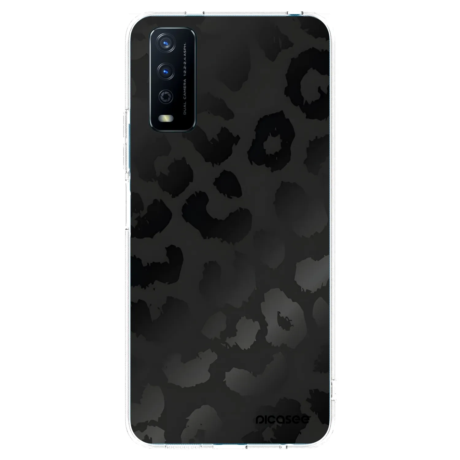 Picasee husă transparentă din silicon pentru Vivo Y11s - Midnight Leopard
