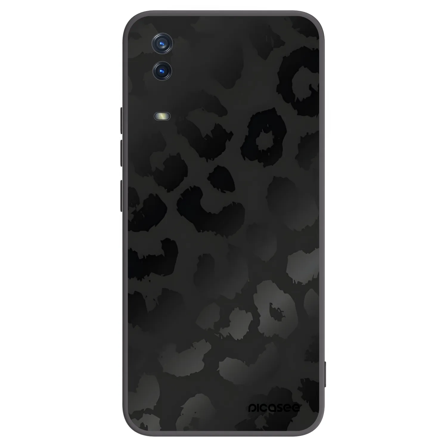 Picasee husă neagră din silicon pentru Vivo Y11s - Midnight Leopard