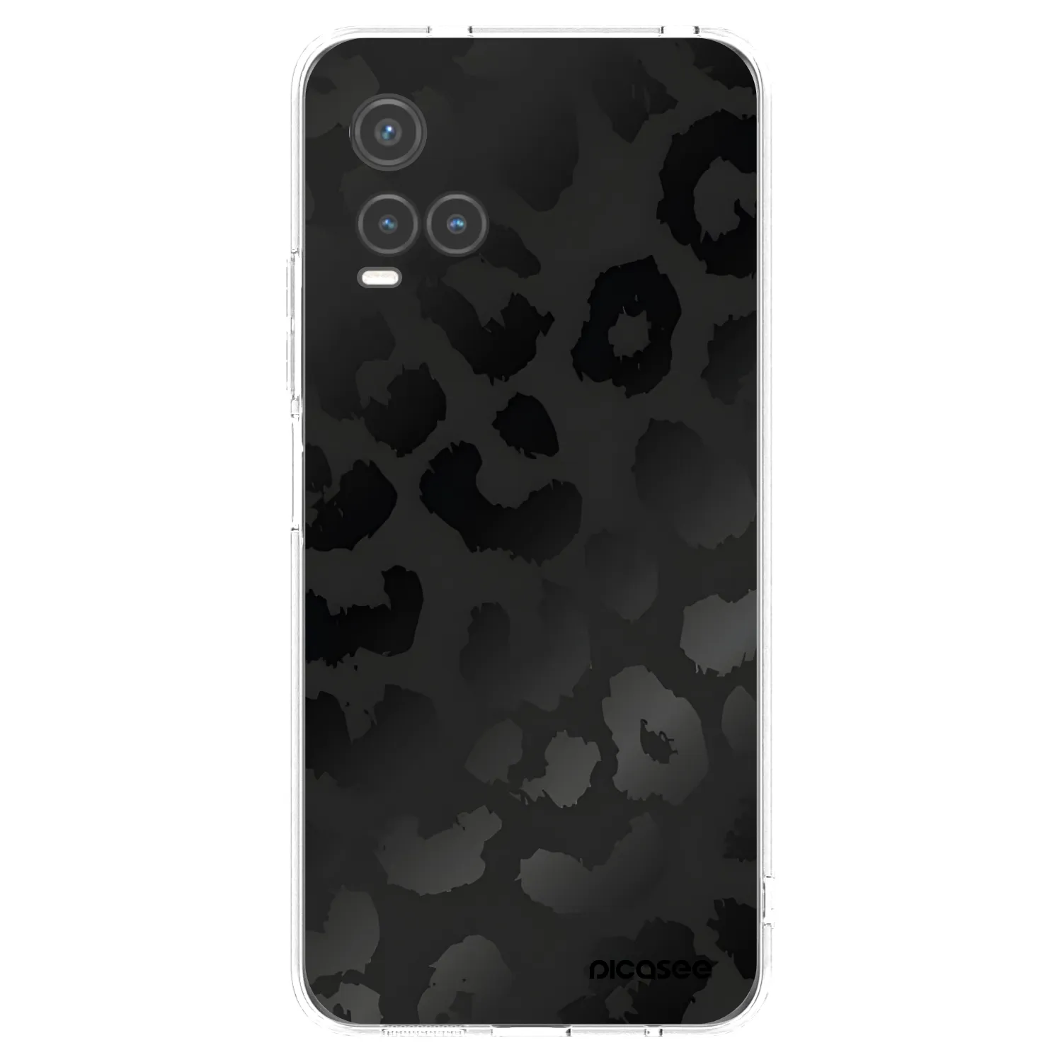 Picasee husă transparentă din silicon pentru Vivo Y33s - Midnight Leopard