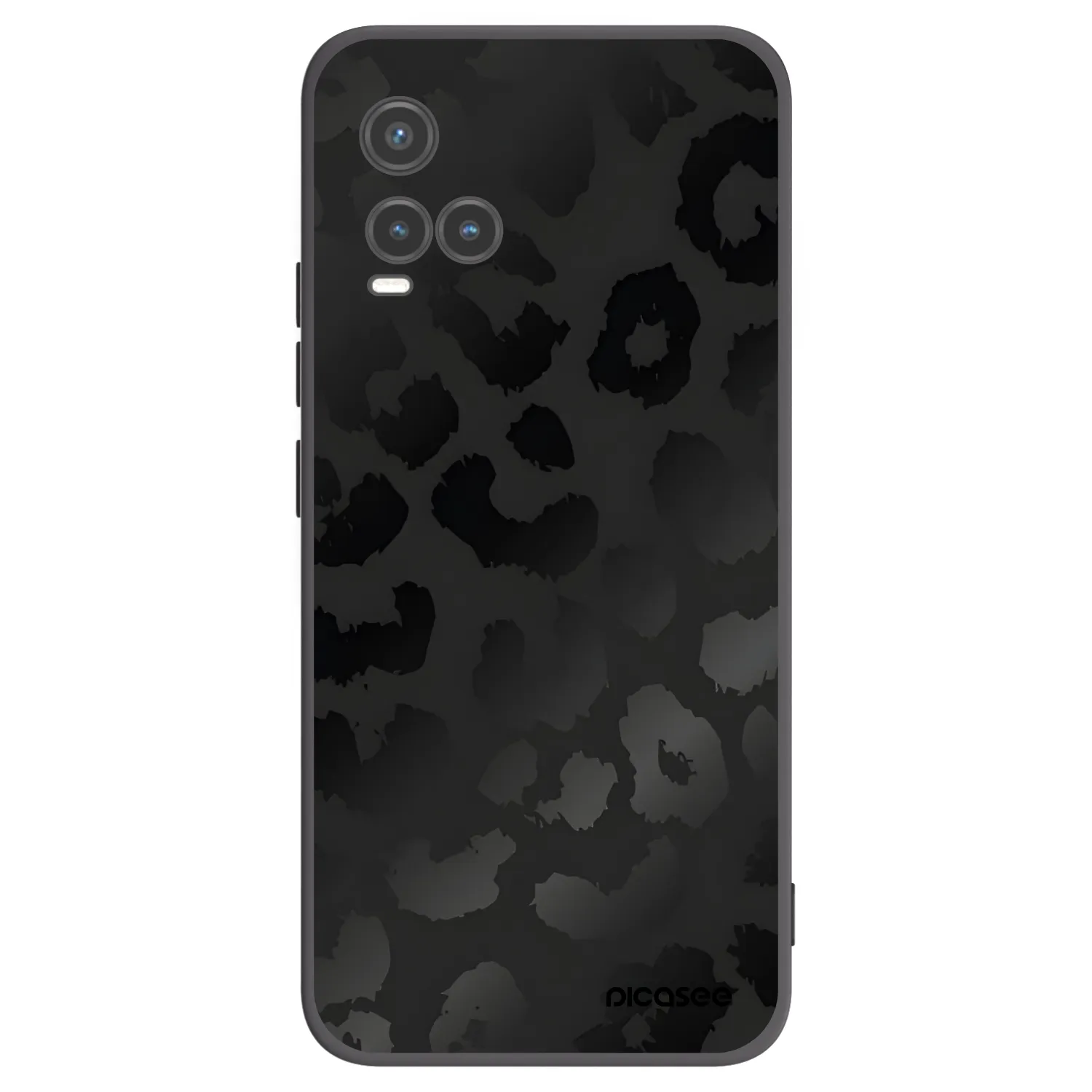 Picasee husă neagră din silicon pentru Vivo Y33s - Midnight Leopard
