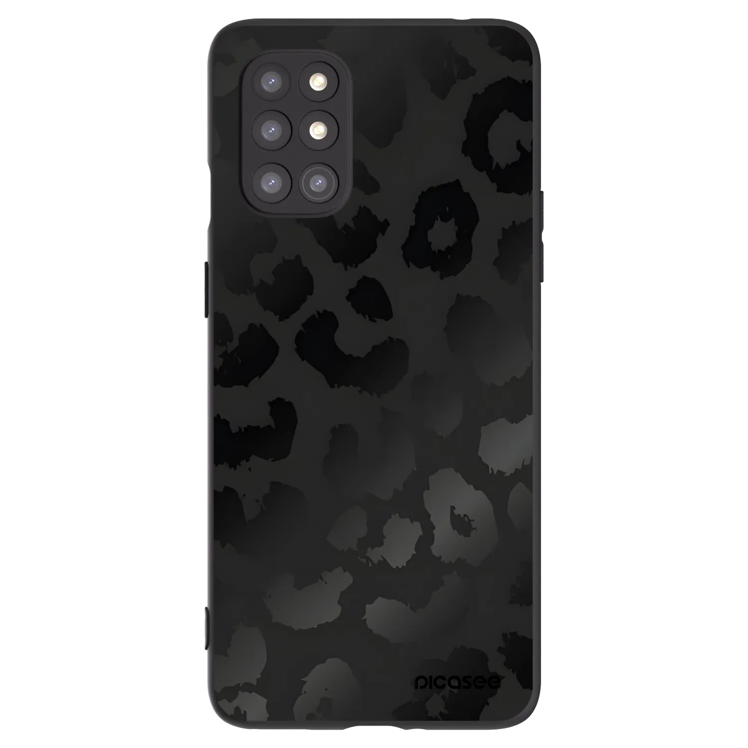 Picasee husă neagră din silicon pentru OnePlus 8T - Midnight Leopard