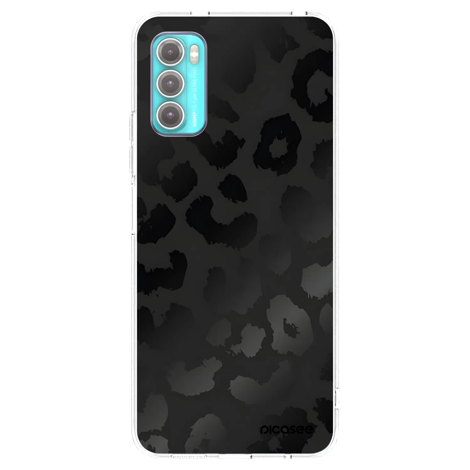 Picasee husă transparentă din silicon pentru Motorola Moto G60 - Midnight Leopard