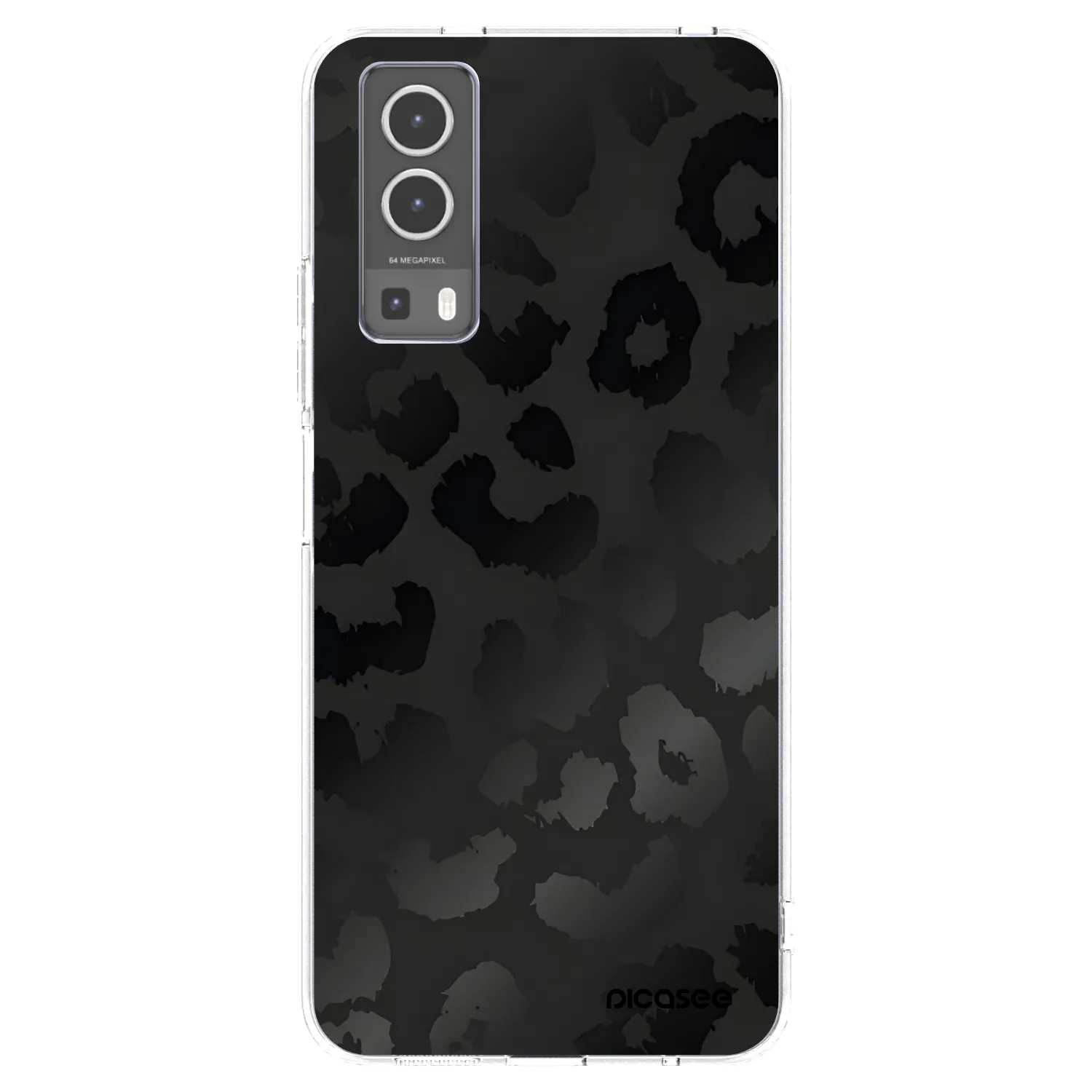 Picasee husă transparentă din silicon pentru Vivo Y72 5G - Midnight Leopard