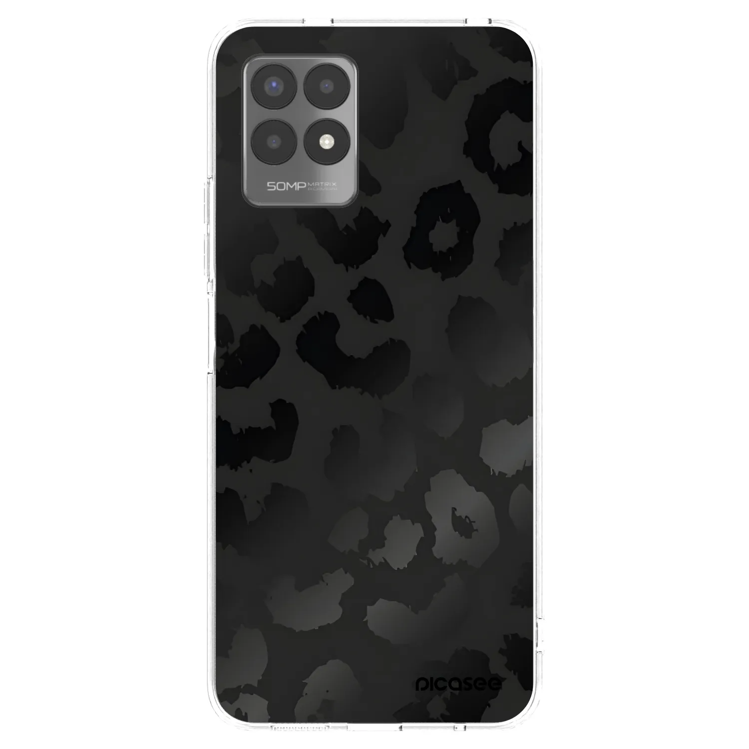 Picasee husă transparentă din silicon pentru Realme 8i - Midnight Leopard