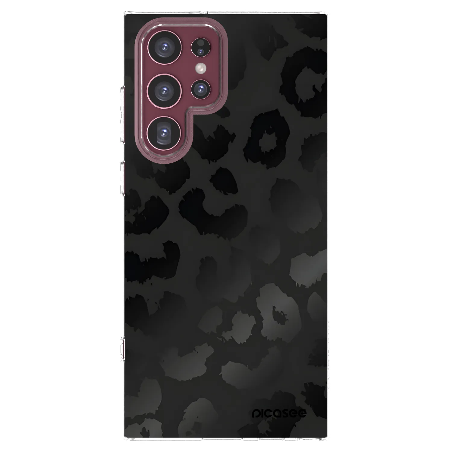 Picasee husă transparentă din silicon pentru Samsung Galaxy S22 Ultra 5G - Midnight Leopard