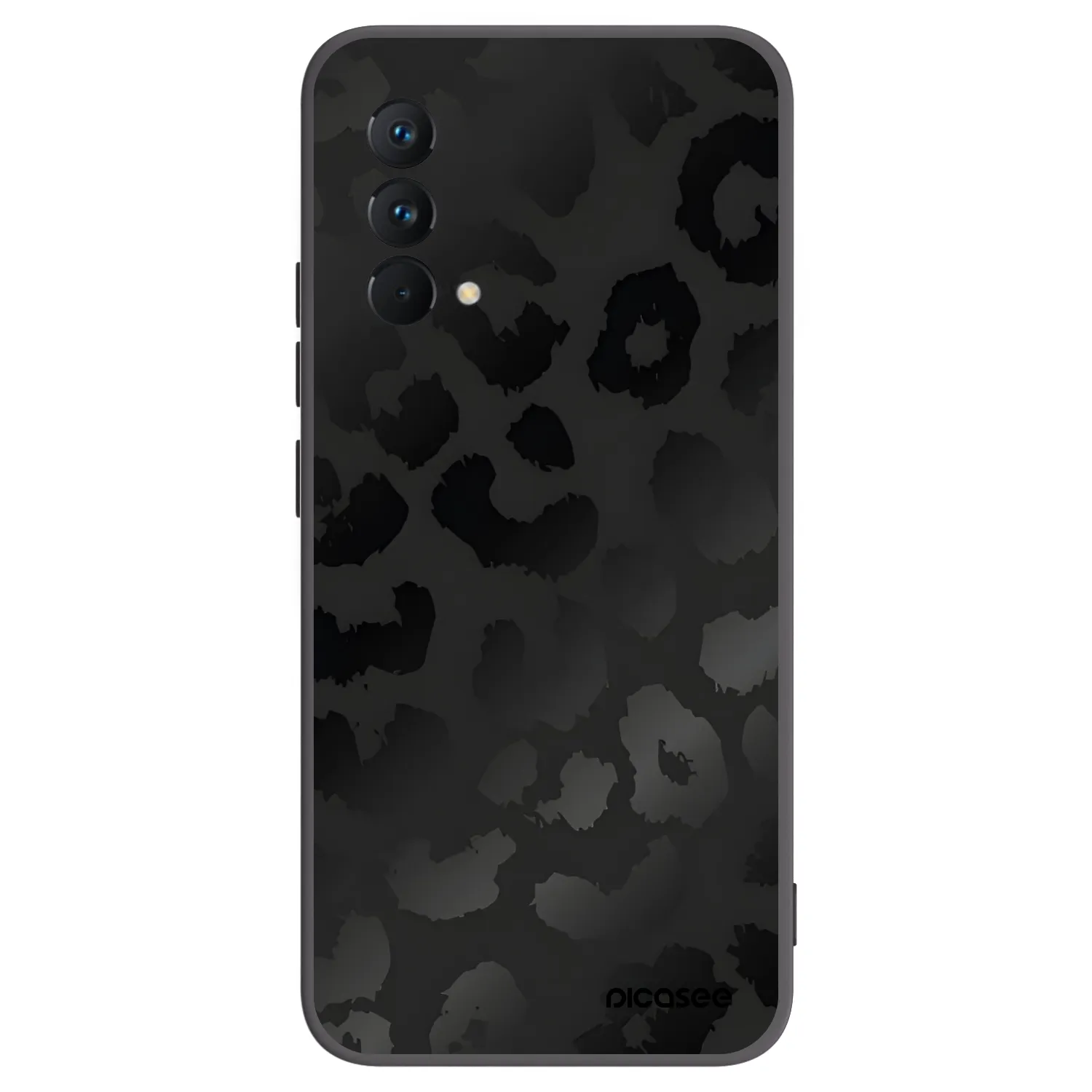 Picasee husă neagră din silicon pentru Realme GT Master Edition 5G - Midnight Leopard