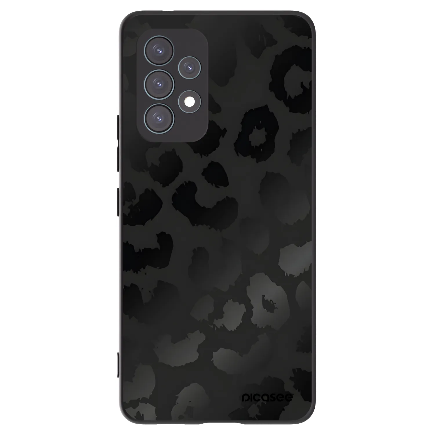 Picasee husă neagră din silicon pentru Samsung Galaxy A53 5G A536 - Midnight Leopard