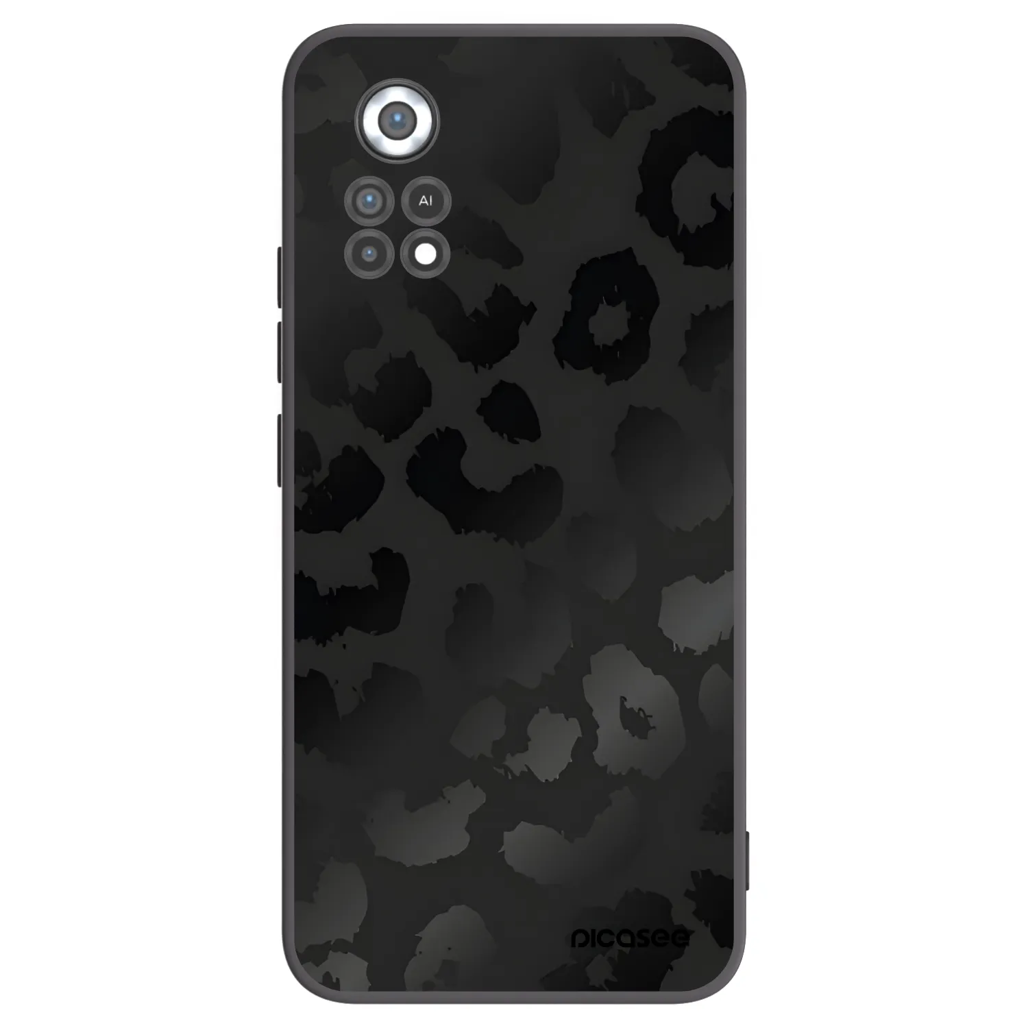 Picasee husă neagră din silicon pentru Xiaomi Poco X4 Pro 5G - Midnight Leopard