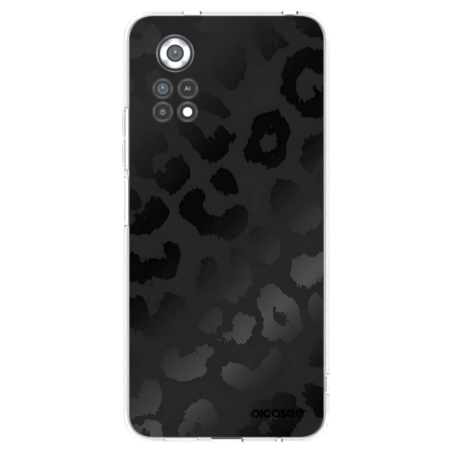 Picasee husă transparentă din silicon pentru Xiaomi Poco X4 Pro 5G - Midnight Leopard