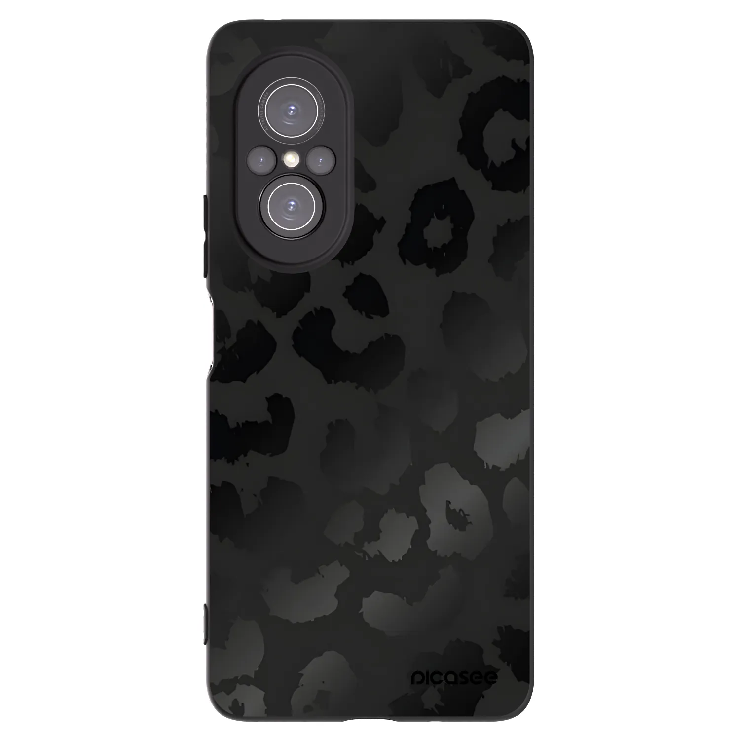 Picasee husă neagră din silicon pentru Huawei Nova 9 SE - Midnight Leopard
