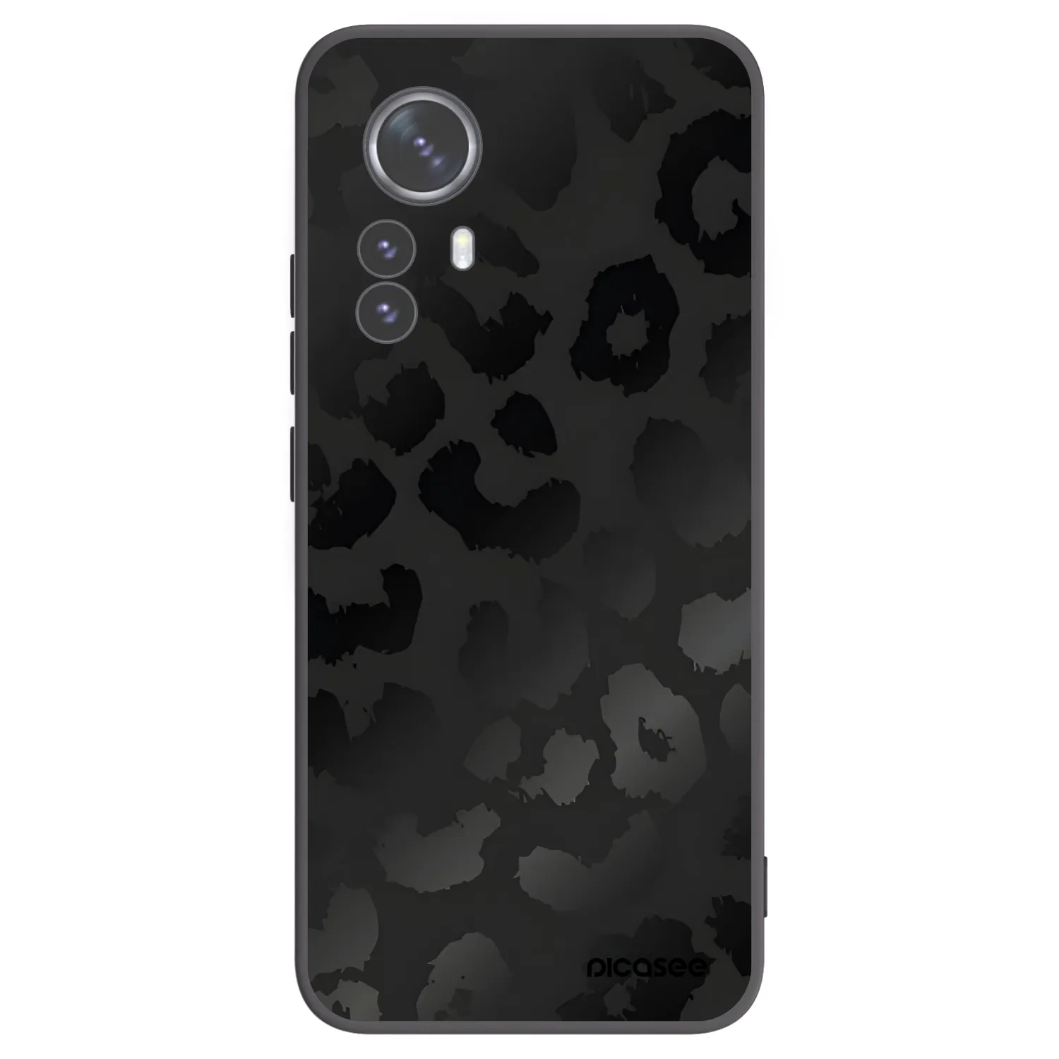 Picasee husă neagră din silicon pentru Xiaomi 12 Pro - Midnight Leopard