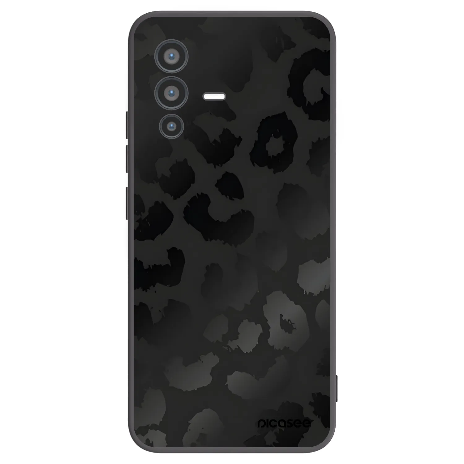 Picasee husă neagră din silicon pentru Vivo V23 5G - Midnight Leopard