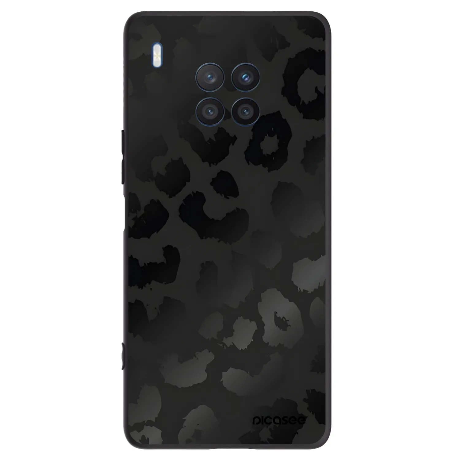 Picasee husă neagră din silicon pentru Honor 50 Lite - Midnight Leopard