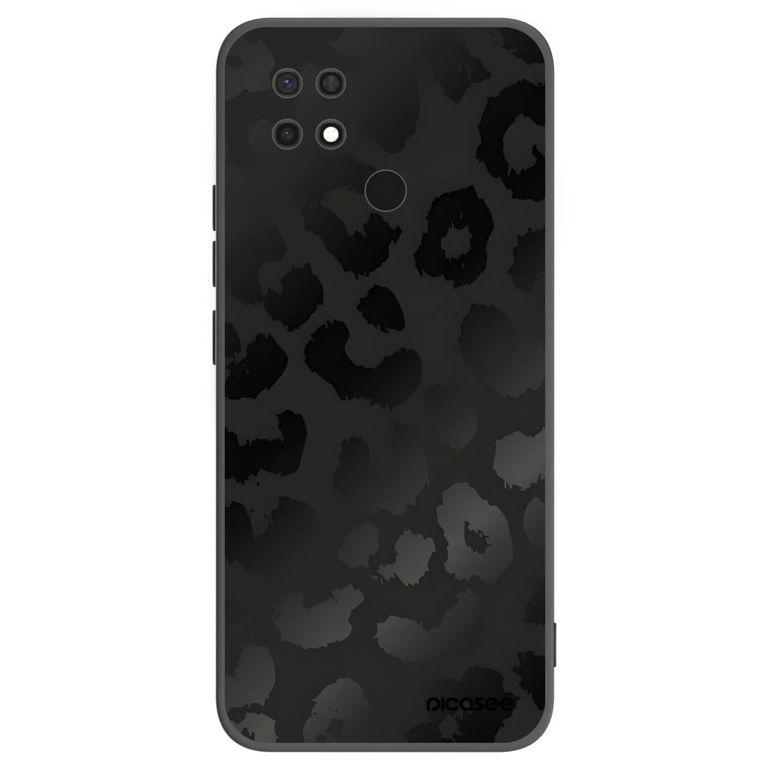 Picasee husă neagră din silicon pentru Xiaomi Redmi 10C - Midnight Leopard