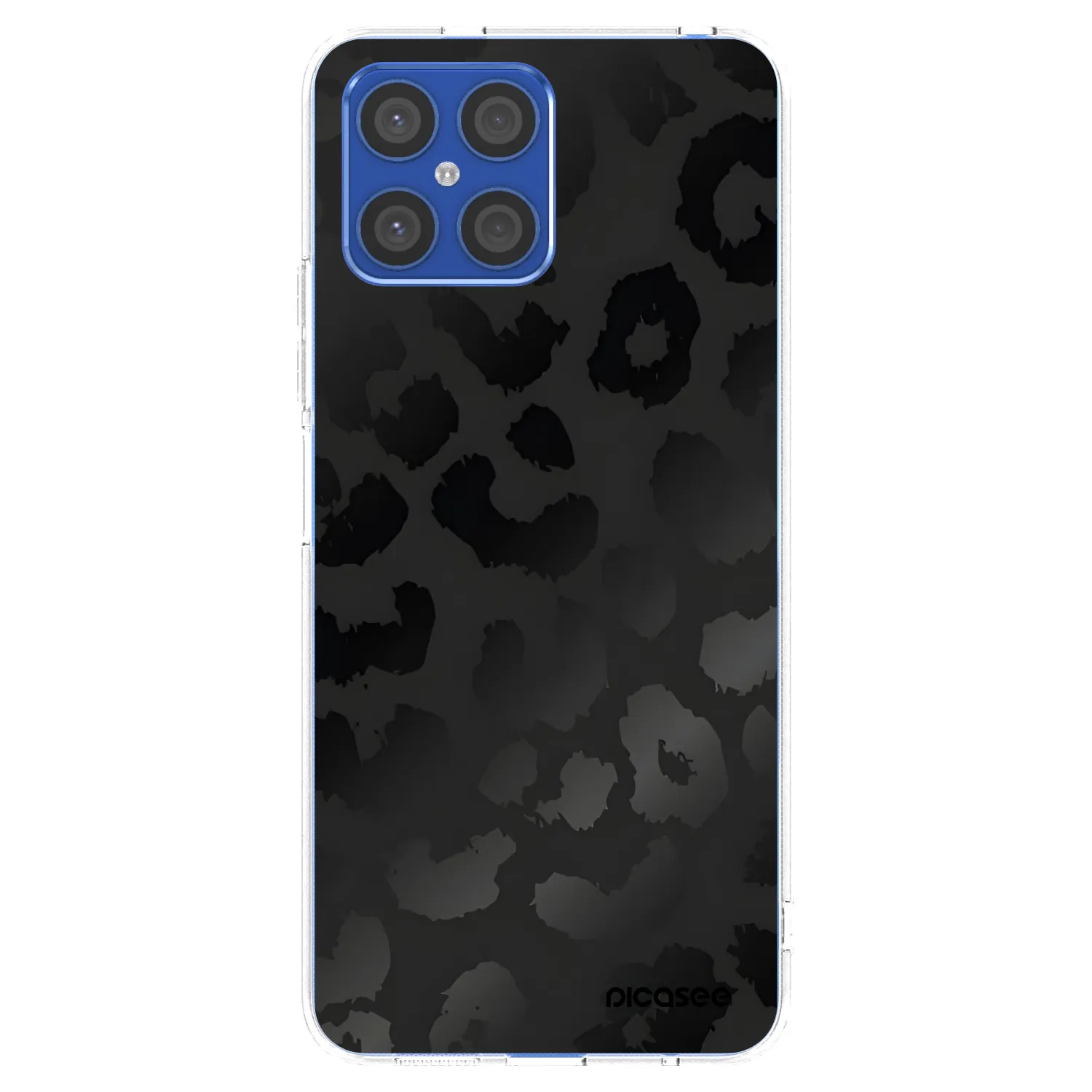 Picasee husă transparentă din silicon pentru Honor X8 4G - Midnight Leopard