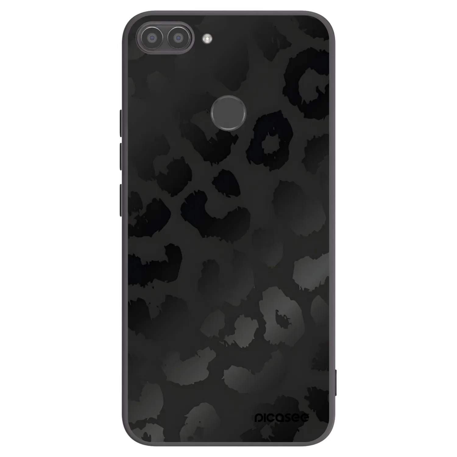 Picasee husă neagră din silicon pentru Huawei P Smart - Midnight Leopard