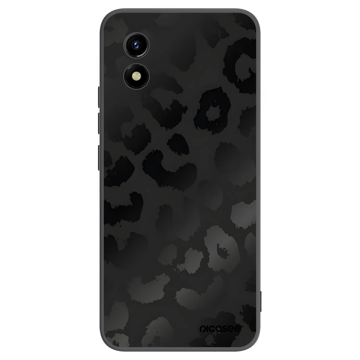 Picasee husă neagră din silicon pentru Vivo Y01 - Midnight Leopard