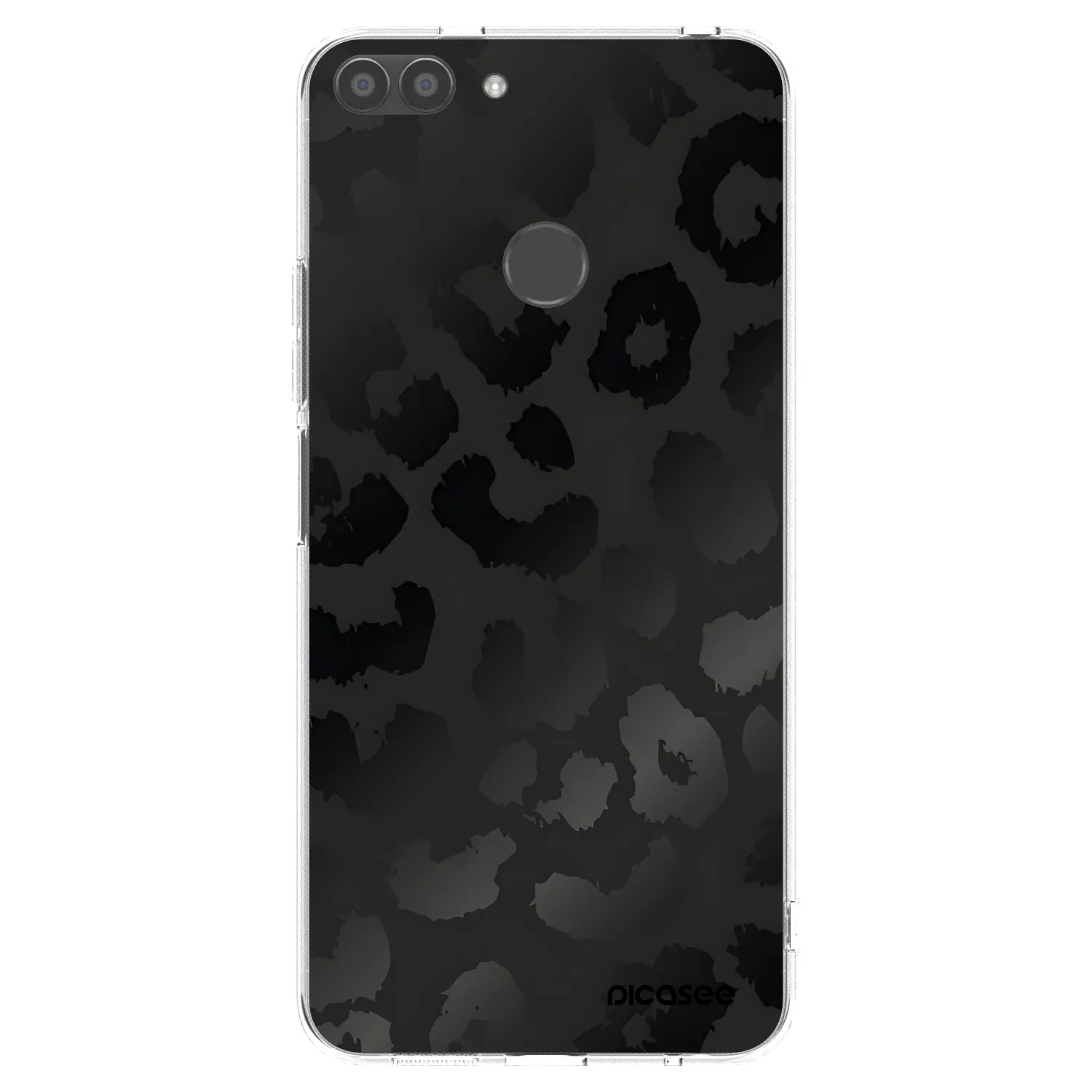 Picasee husă transparentă din silicon pentru Huawei P Smart - Midnight Leopard